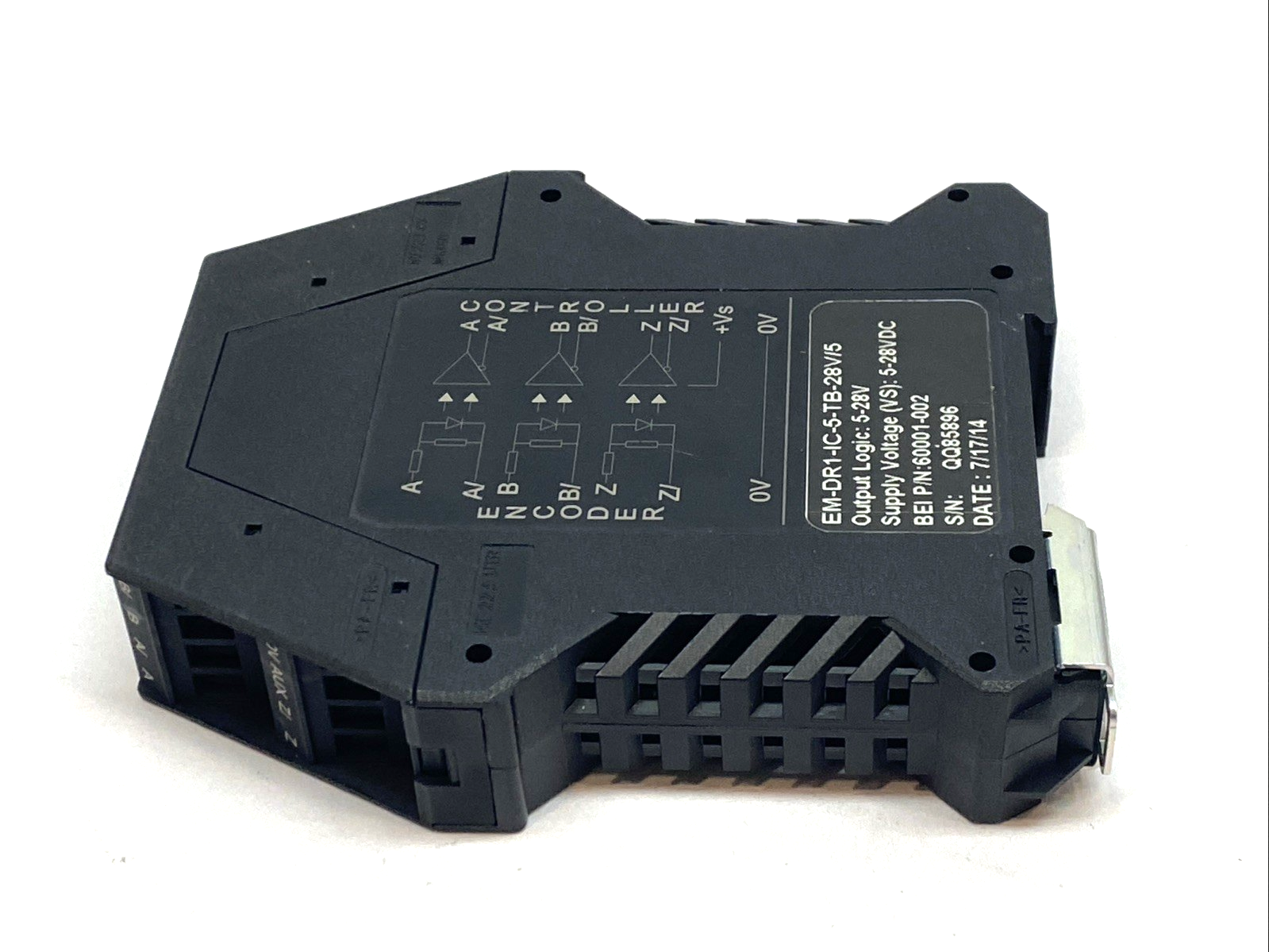 60001-002 | BEI Sensors Optical Isolator Dual Channel 5V 1MHz EM-DR1-IC-50TB-28V/5 - Used - Maverick Industrial Sales