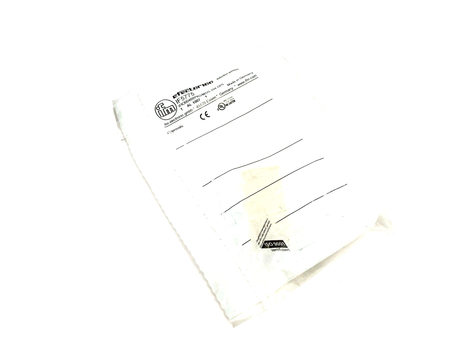 IF5775 | Ifm Inductive Sensor M12 Barrel PNP N.O., IFK3004BBPKG/US-104 - New - Maverick Industrial Sales