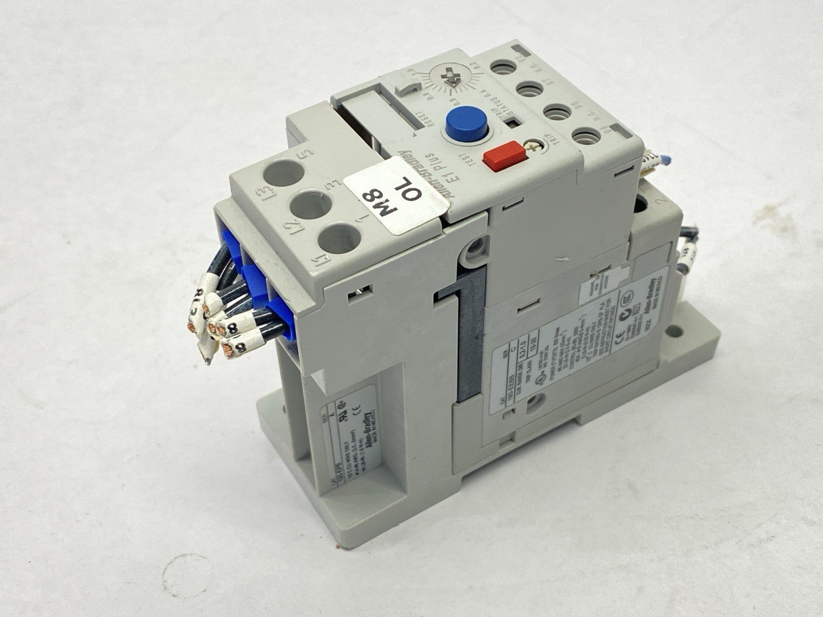 193-EEBB | Allen Bradley Ser C IEC Overload Relay 0.2-1A w/ 193-EPB Panel Mount - Used - Maverick Industrial Sales