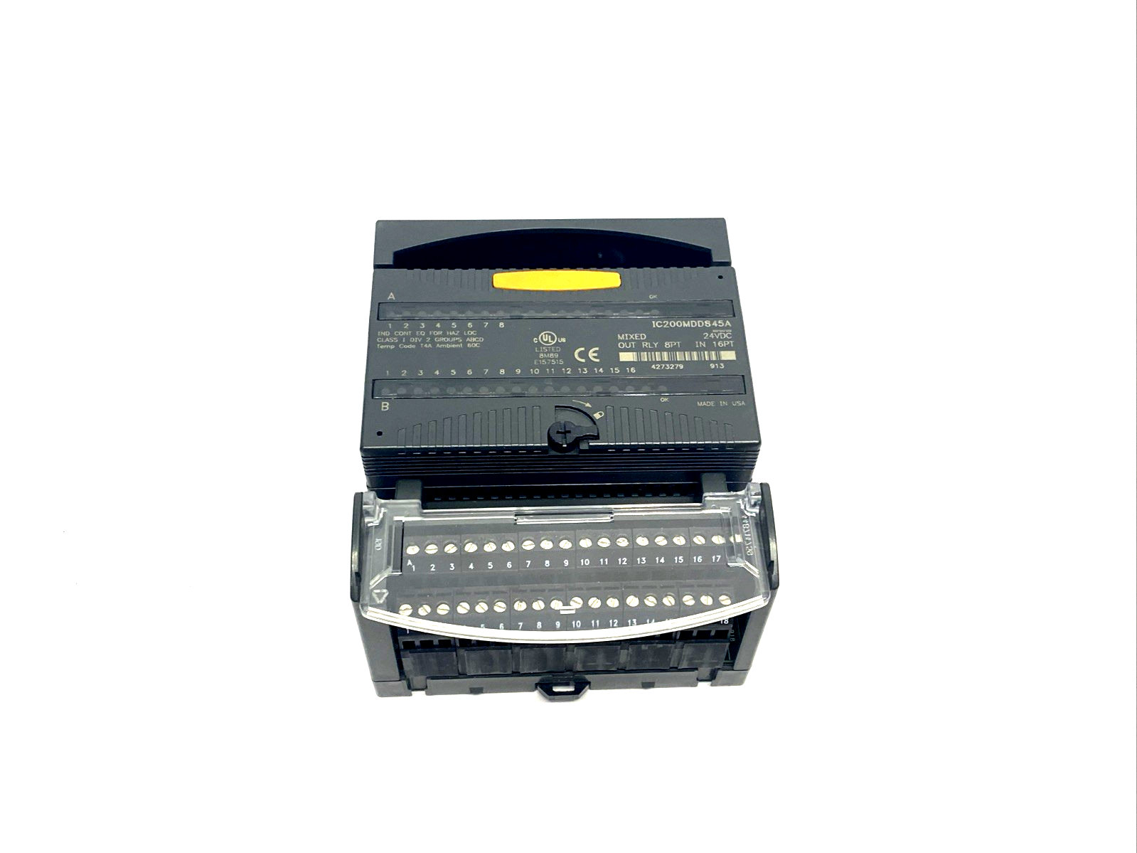 IC200MDD845A | GE Fanuc VersaMax Discrete Mixed I/O Module, 8PT Relay Out, In 16PT - Used - Maverick Industrial Sales
