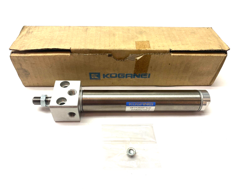 Koganei DAB25X100-2 Round Body Pneumatic Cylinder 25mm Bore 100mm Stroke - Maverick Industrial Sales