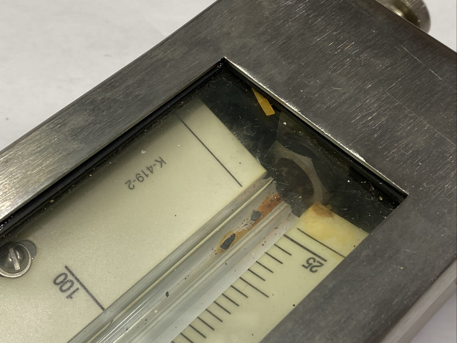 King-Gage 5992S-20R Model 5992S Hand Pump Bubbler Gauge SS 20" Scale Red Liquid - For parts or not working - Maverick Industrial Sales