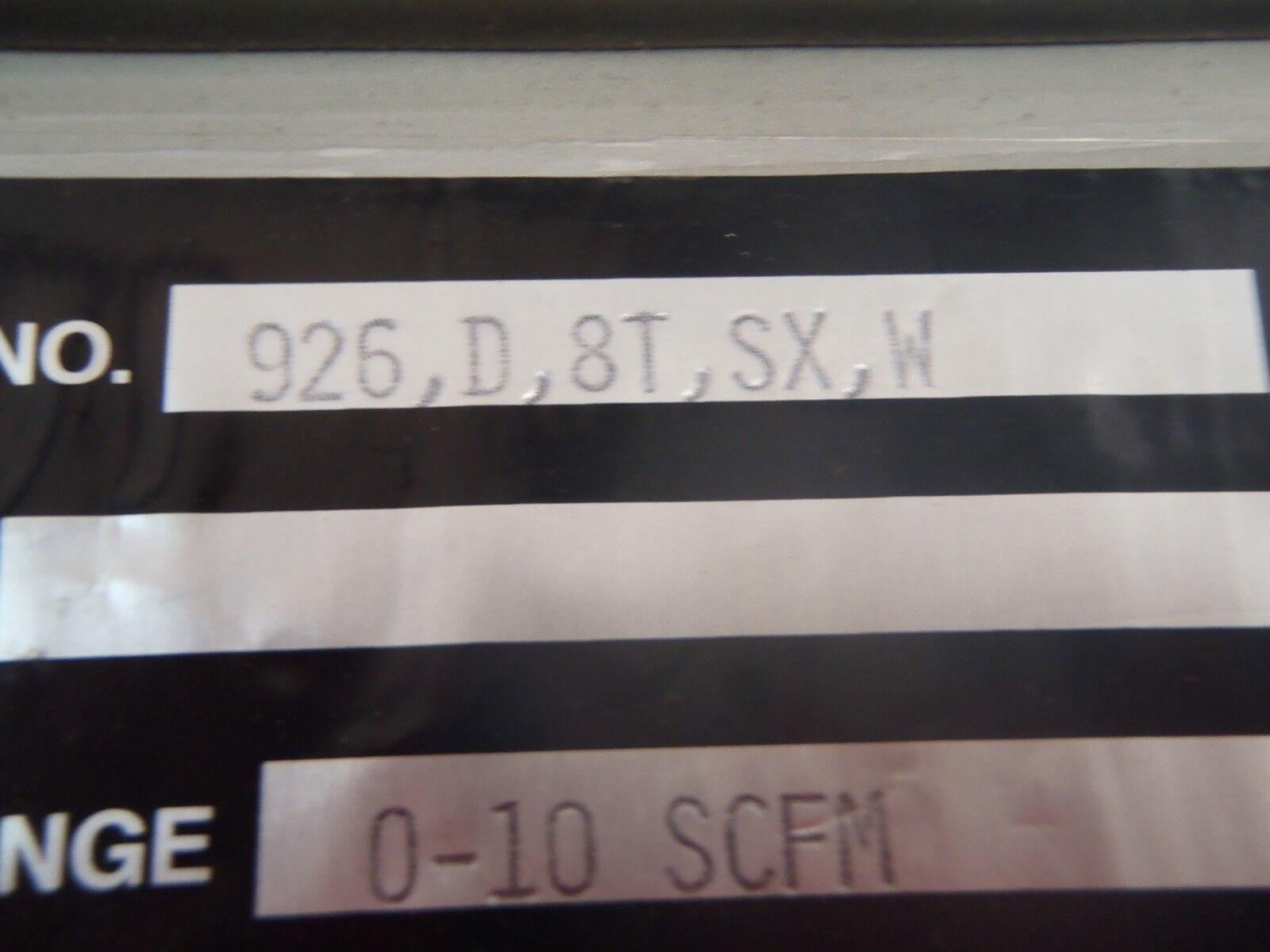 Thermal Instrument Company 926 D 8T SX W Flow Meter 0-10 SCFM Flow Range - Maverick Industrial Sales
