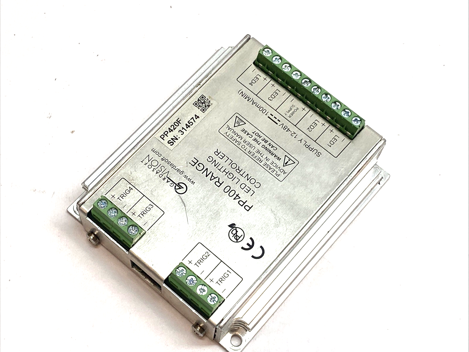 PP420F | Gardasoft LED Lighting Controller 4-Channel 10A Ethernet - For parts or not working - Maverick Industrial Sales