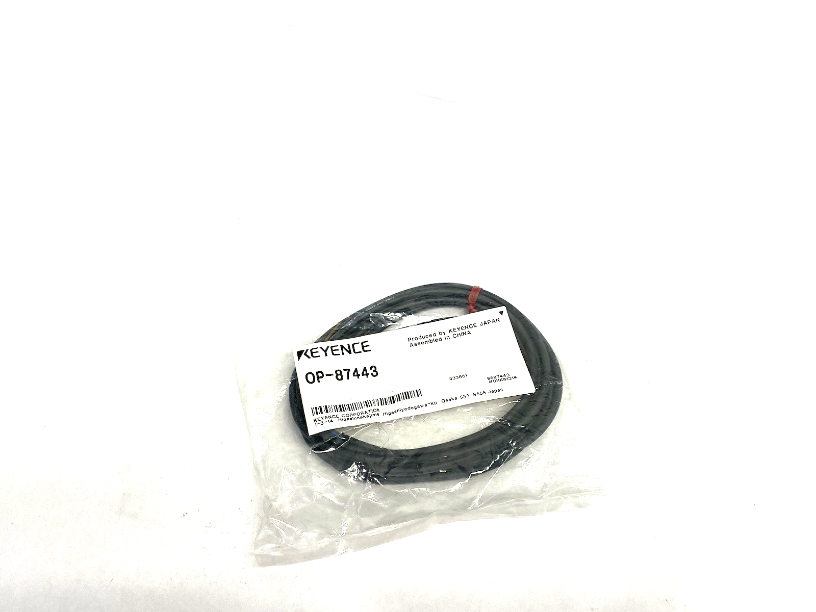 OP-87443 | Keyence Panel/Monitor Power Cable M8 4-pin / Strand wire 2 m - New - Maverick Industrial Sales