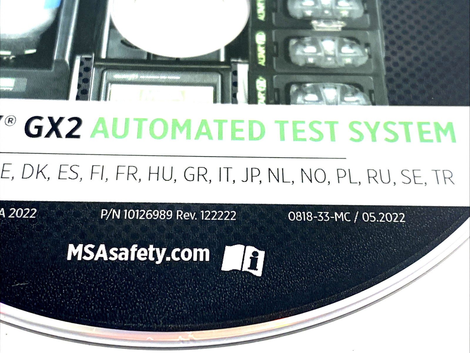 10126989 | MSA Rev. 122222 Galaxy GX2 Automated Test System Product CD - Used - Maverick Industrial Sales