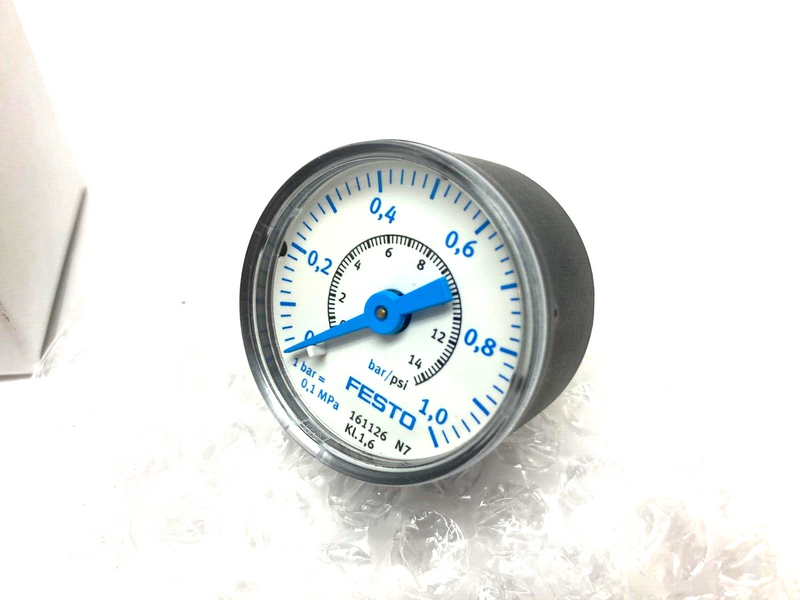 Festo MAP-40-1-1/8-EN Precision Pressure Gauge 1/8" NPT Back Connection 161126 - Maverick Industrial Sales