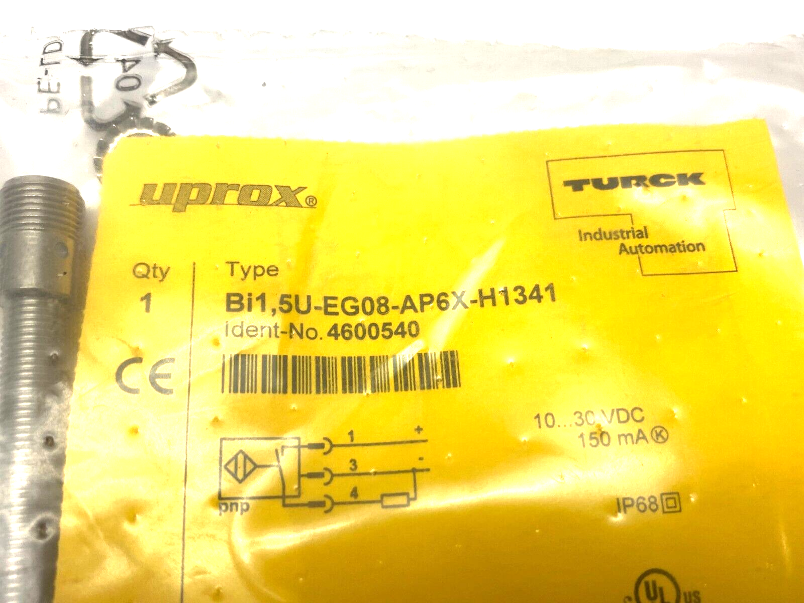 Turck Bi1,5U-EG08-AP6X-H1341 Proximity Sensor M8 Threaded Barrel 4600540 - Maverick Industrial Sales
