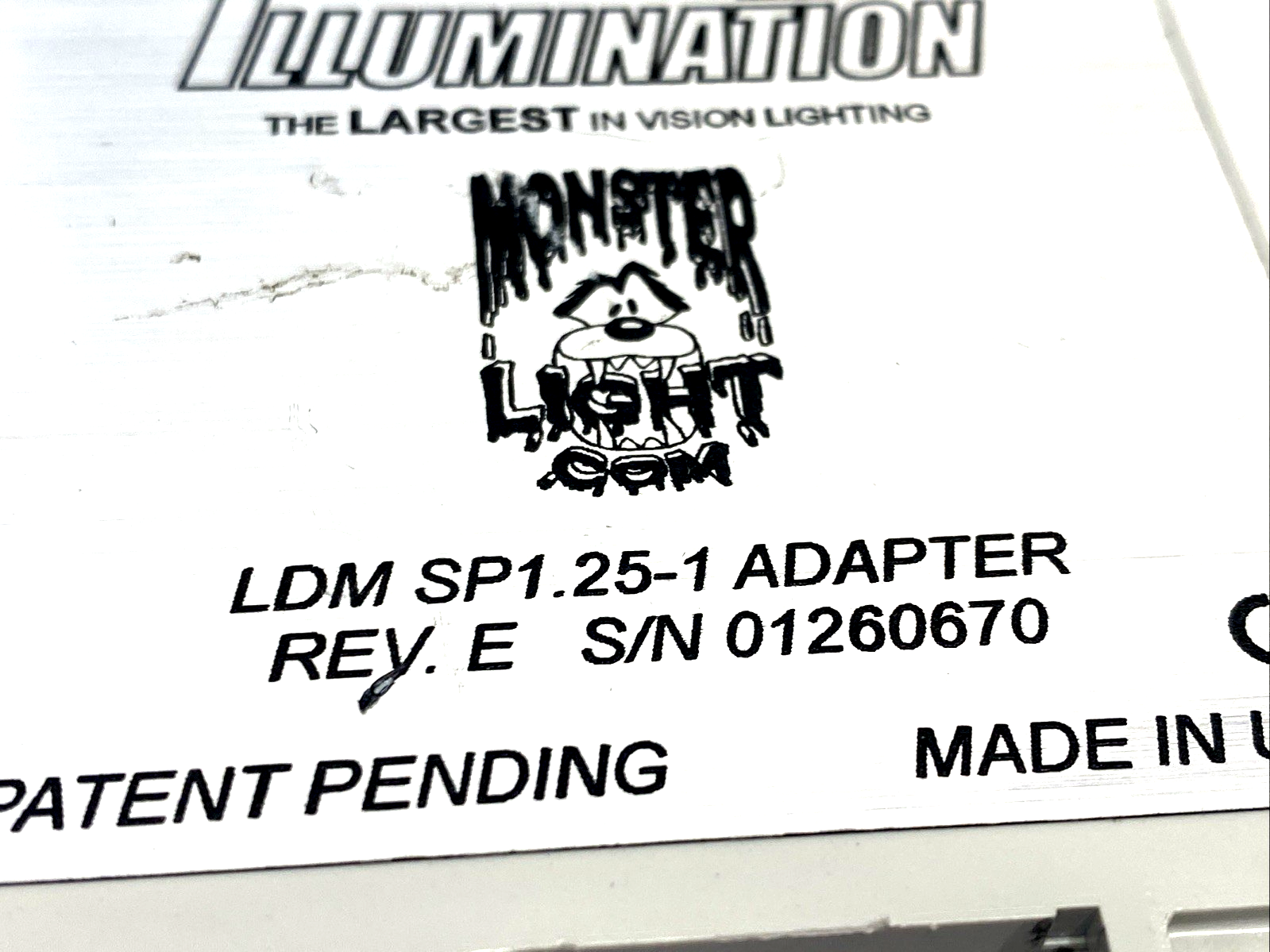 LDM SP1.25-1 | Spectrum Illumination ADAPTER, Strobe Control 24VDC 0.5A - Used - Maverick Industrial Sales