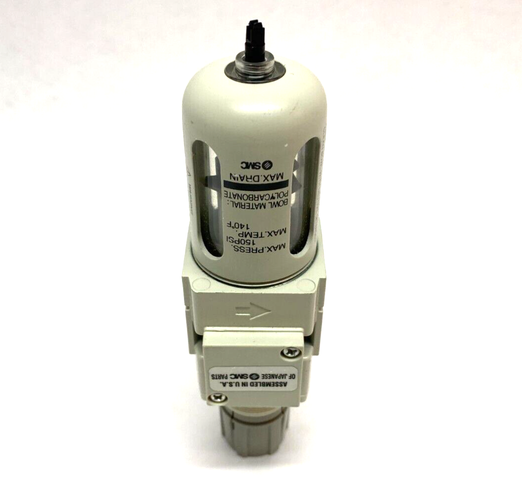 SMC AW20K-N02E-1CZ-B Modular Filter Regulator 1/4" NPT MISSING DRAIN COCK - Maverick Industrial Sales