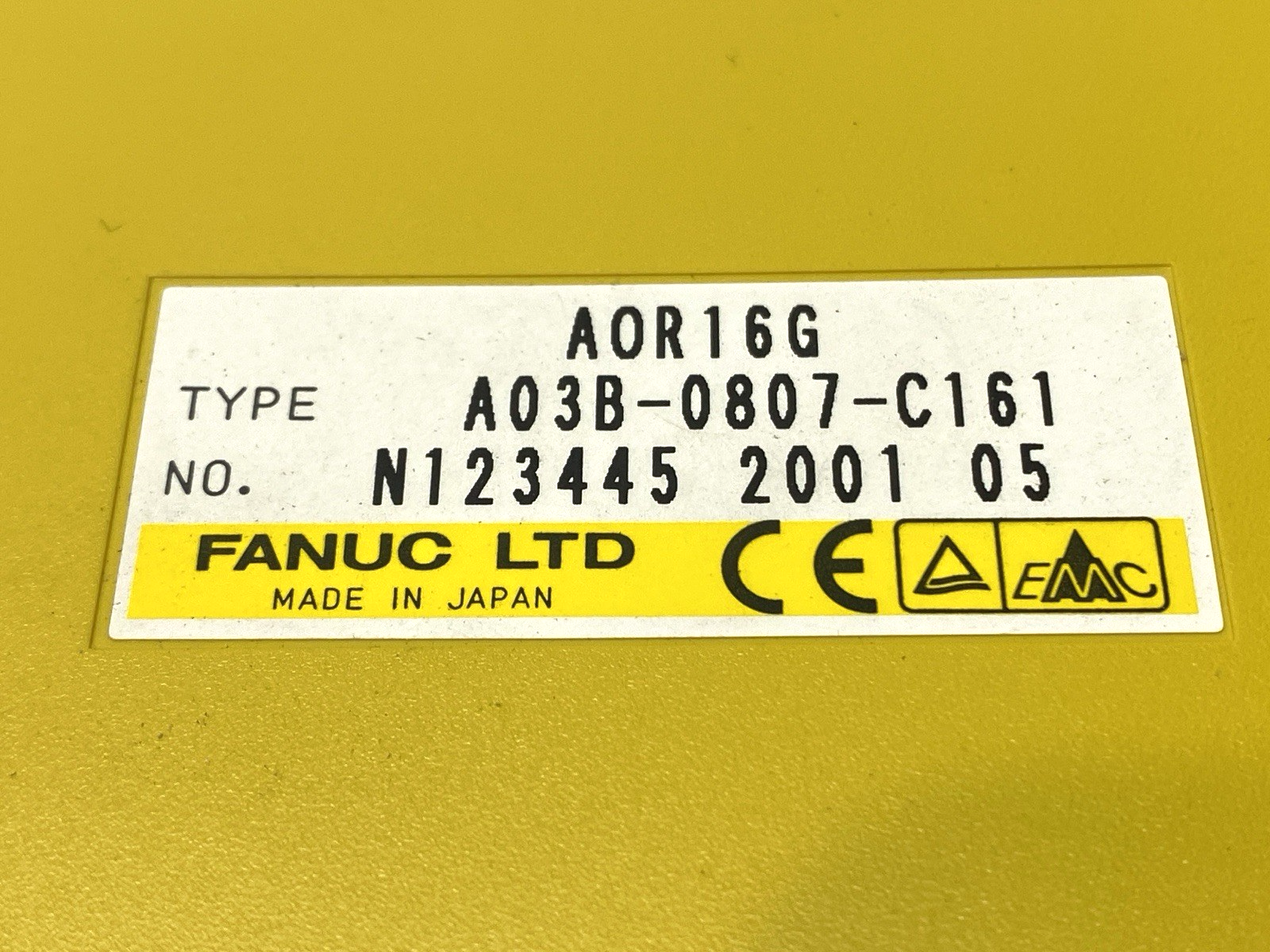 A03B-0807-C161 | Fanuc Model R Relay Out Module 16pt I/O 250VAC/30VDC A0R16G - Used - Maverick Industrial Sales