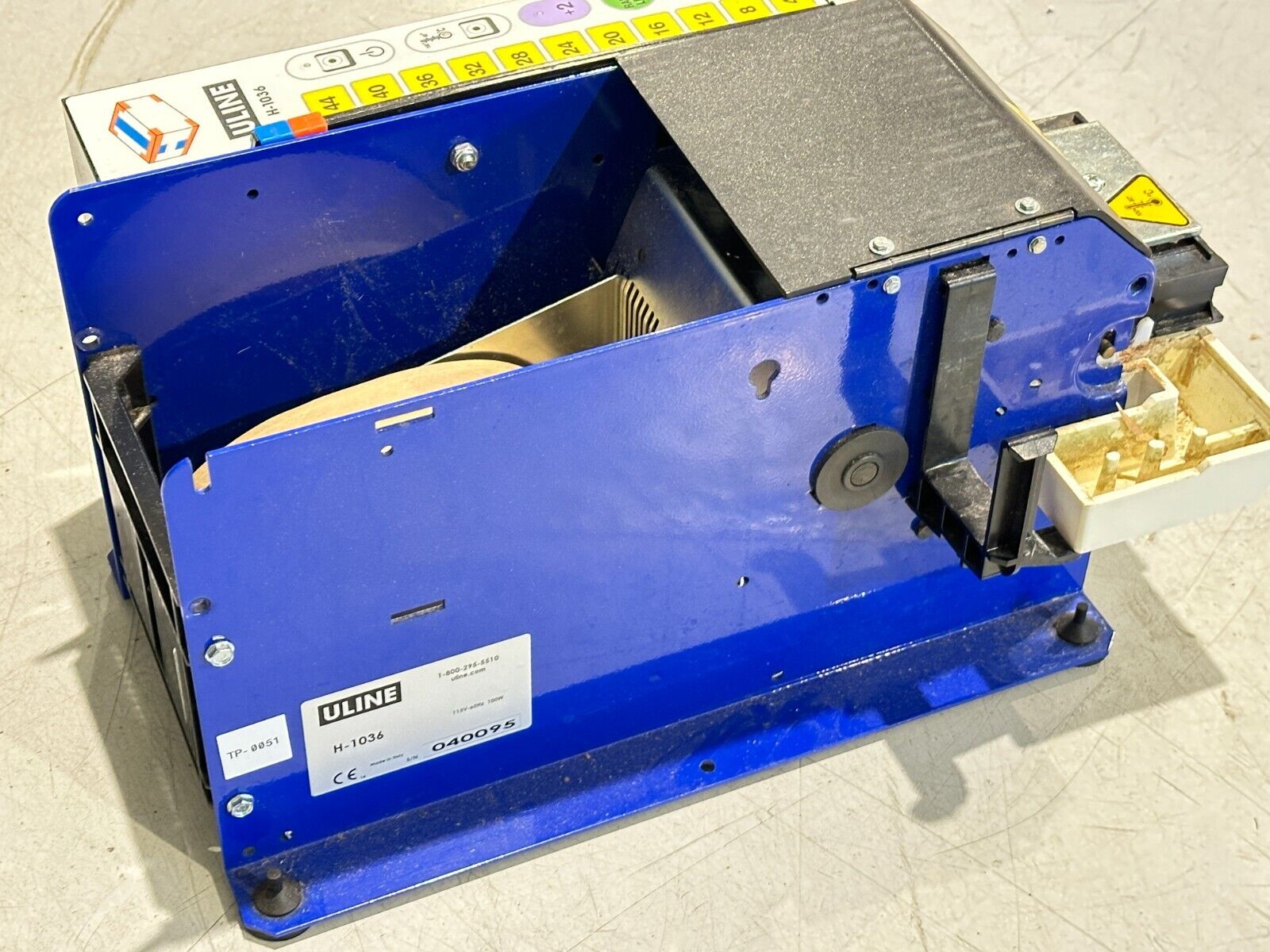 Uline H-1036 Electronic Touch Tape Dispenser w/ Heat MISSING H-725WB H-1036-RLLR - Maverick Industrial Sales