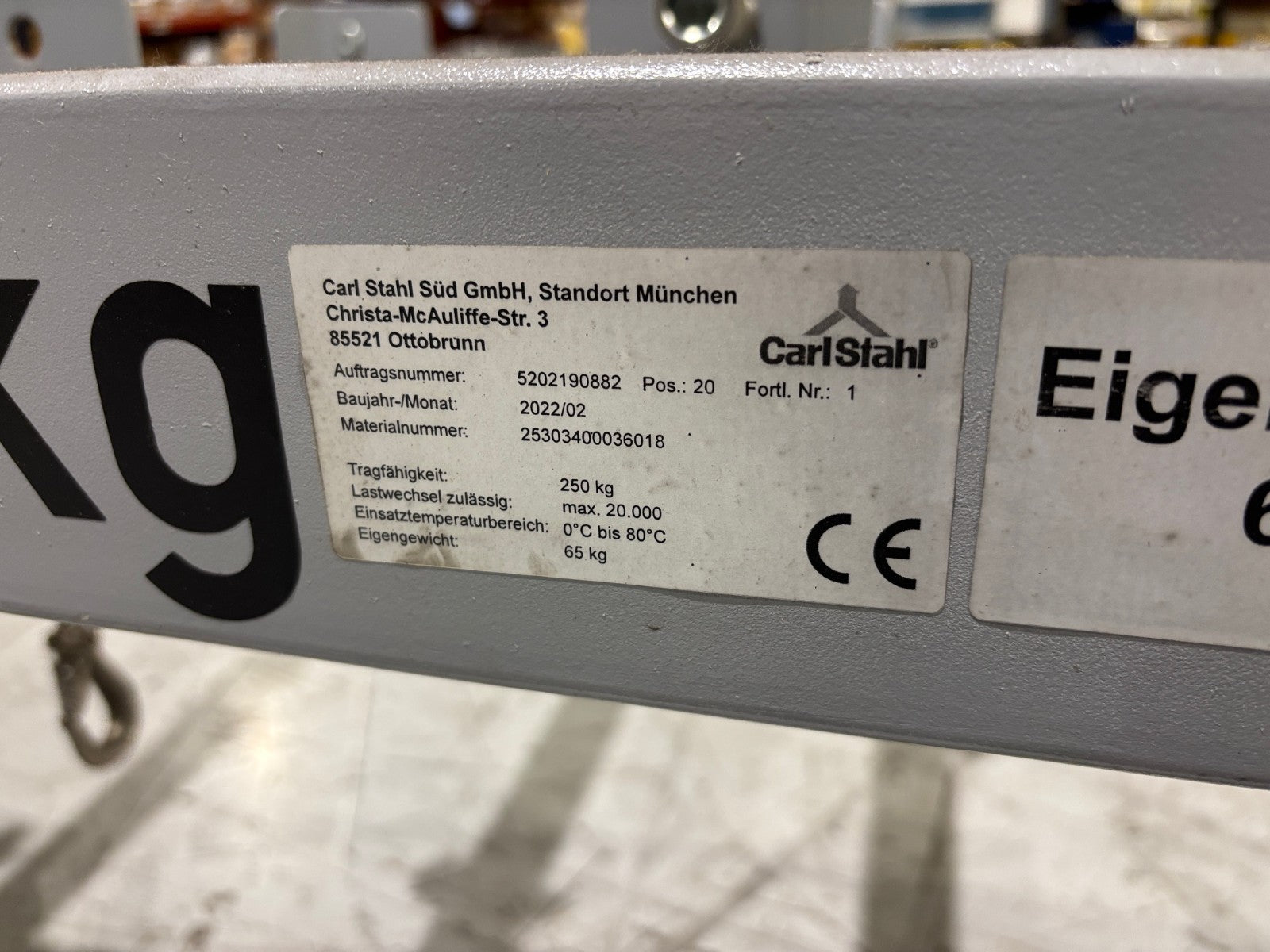 Rigging Adjustable Spreader Bar | Carl Stahl 8702S34 800Kg Adjustable Lifting Spreader Bar and Storage Cradle - Used - Maverick Industrial Sales