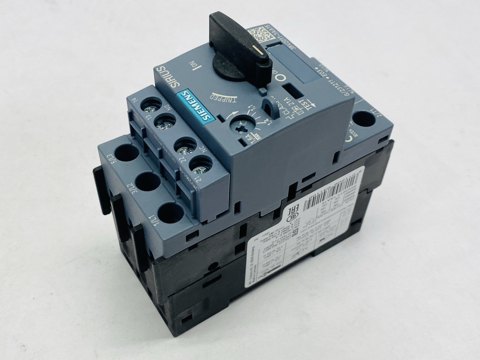 Siemens 3RV2011-1AA15 Sirius Motor Protection Circuit Breaker 1.1-1.6A 600V - Maverick Industrial Sales