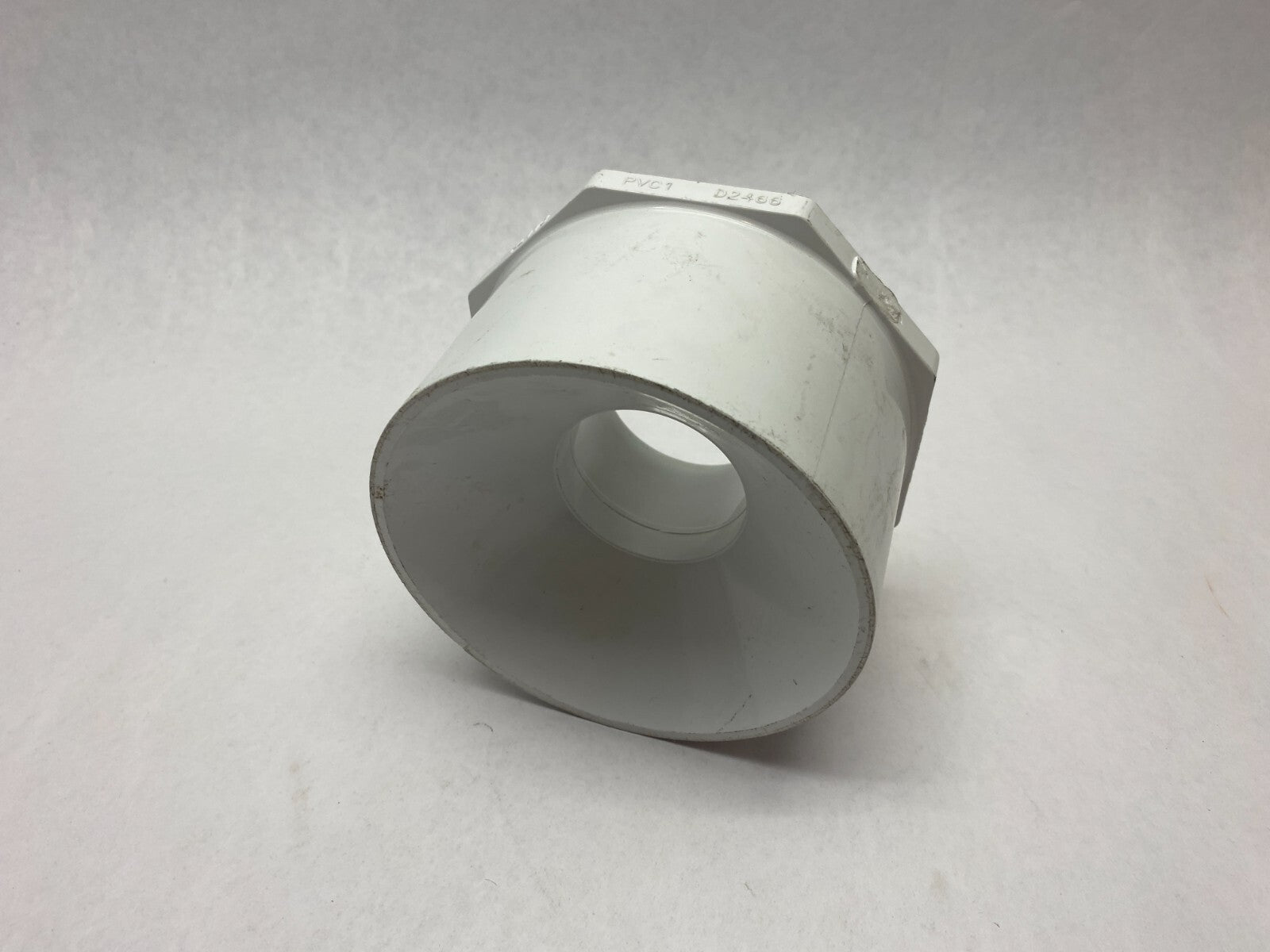 Spears 437-486 Flush Style Reducer Bushing SCH40 5" x 2" PVC White - Maverick Industrial Sales