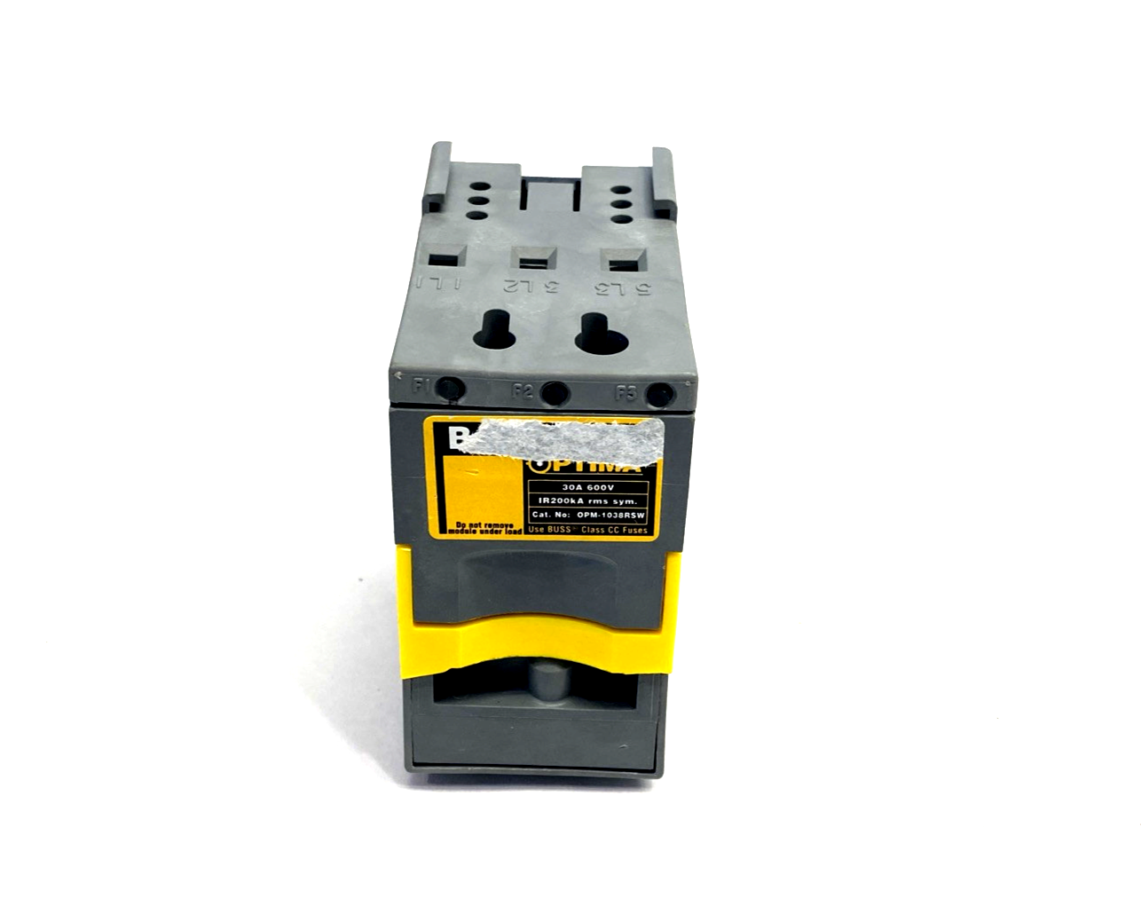 Bussmann OPM-1038RSW Optima Series Fuse Holder 3P 30A 600V NO FUSES - Maverick Industrial Sales