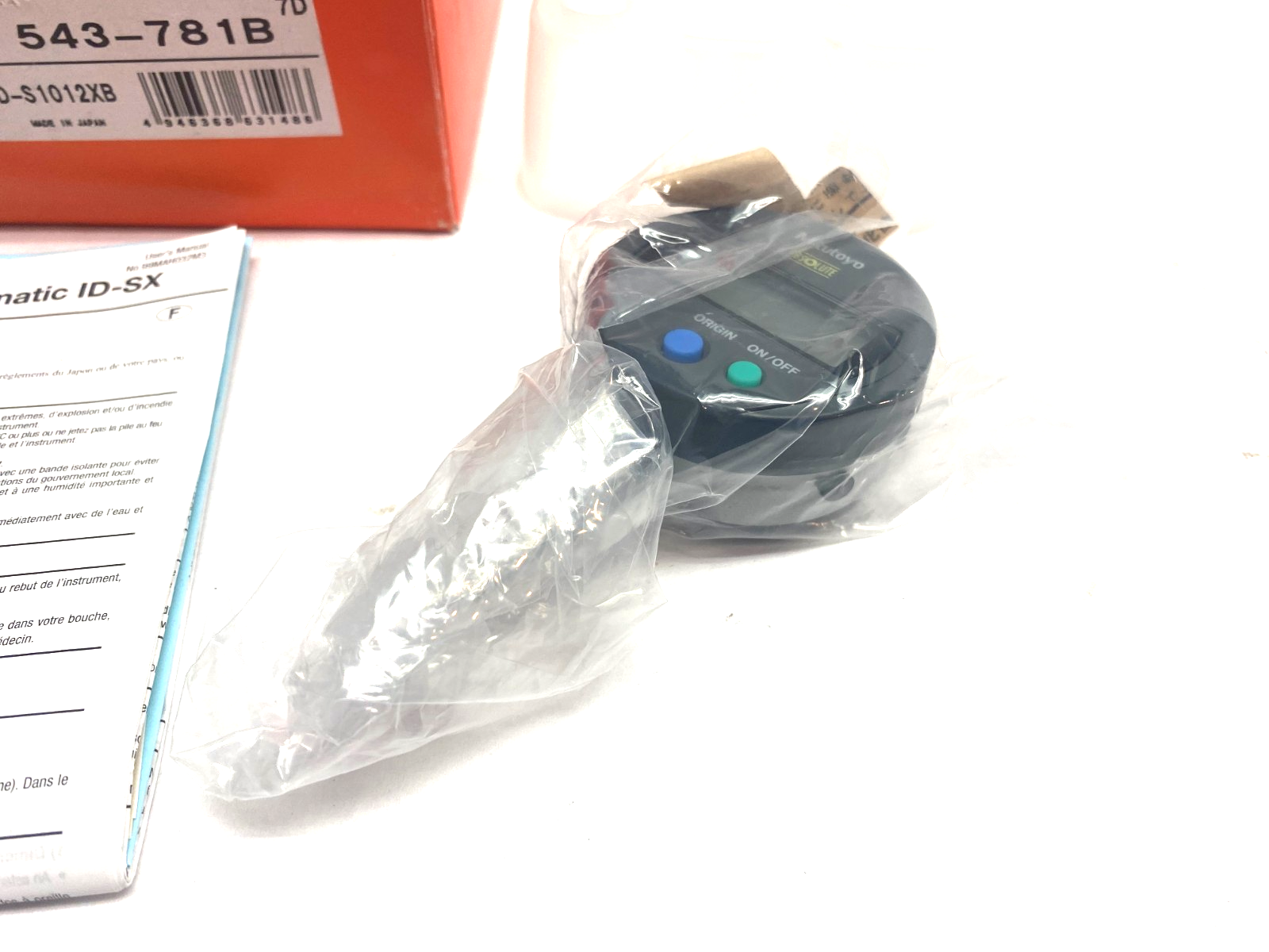 Mitutoyo 543-781B ABSOLUTE Digimatic Indicator ID-S1012XB 12.7mm RangeNO BATTERY - Maverick Industrial Sales