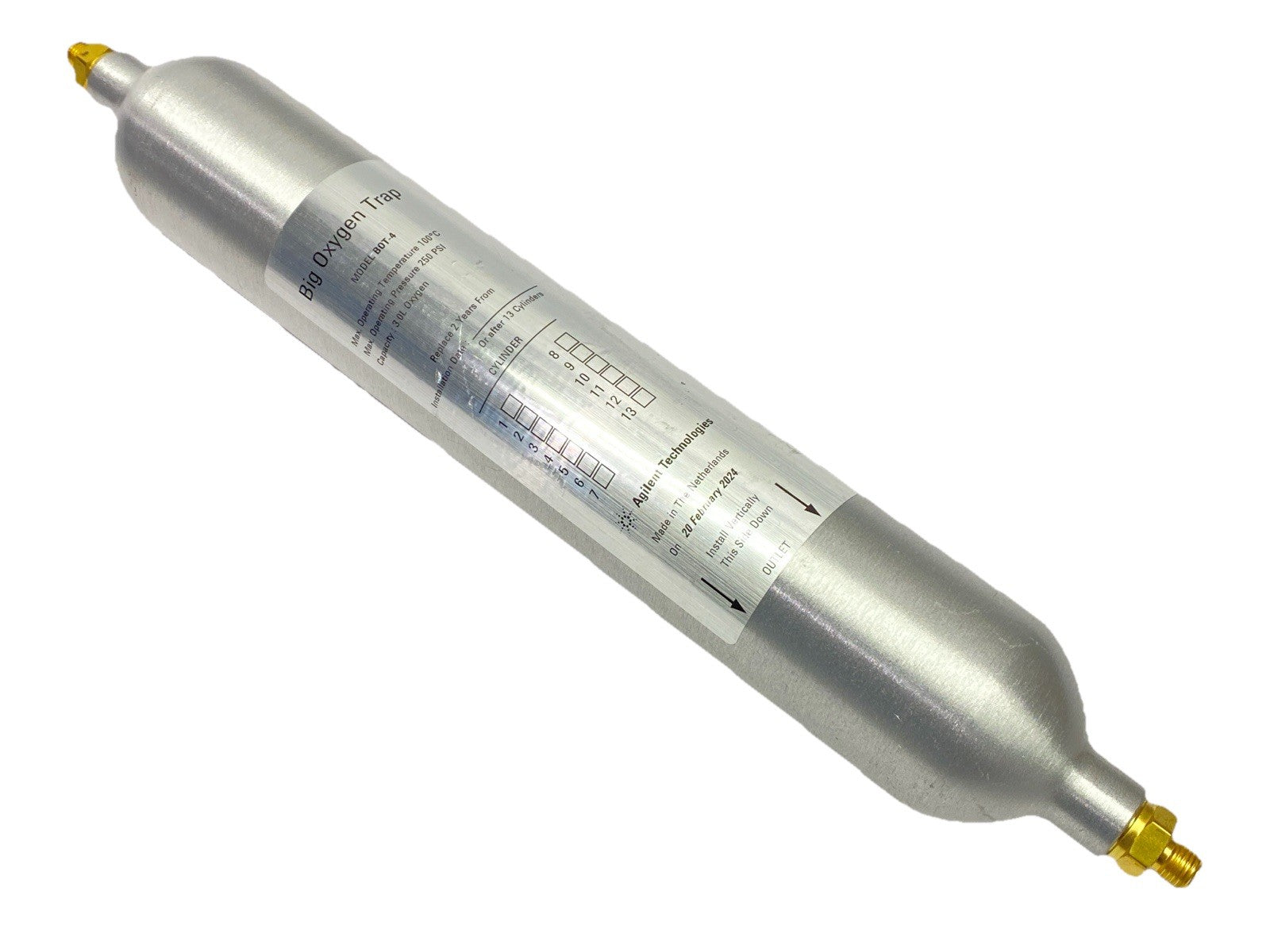 BOT-4 | Agilent Big Oxygen Trap 1/4" 250 PSI - Used - Maverick Industrial Sales