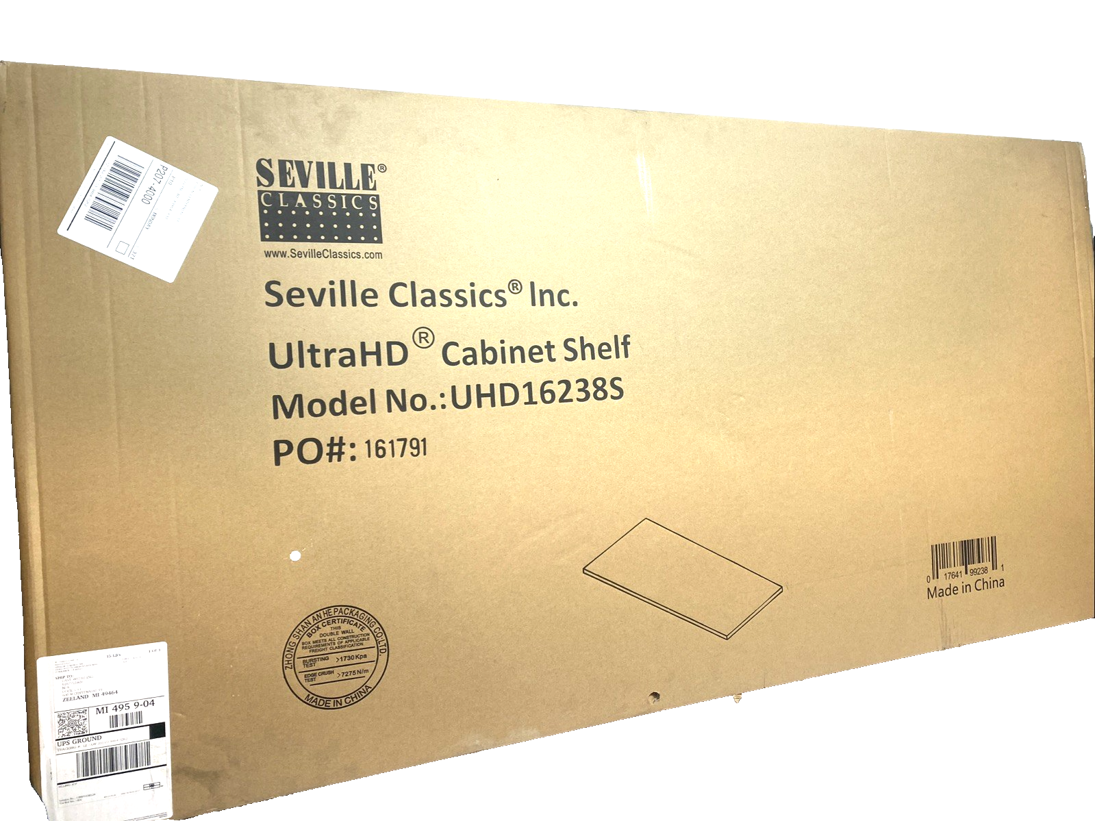 UHD16238S | Seville Classics UltraHD Extra Shelf 48x24 - New - Maverick Industrial Sales