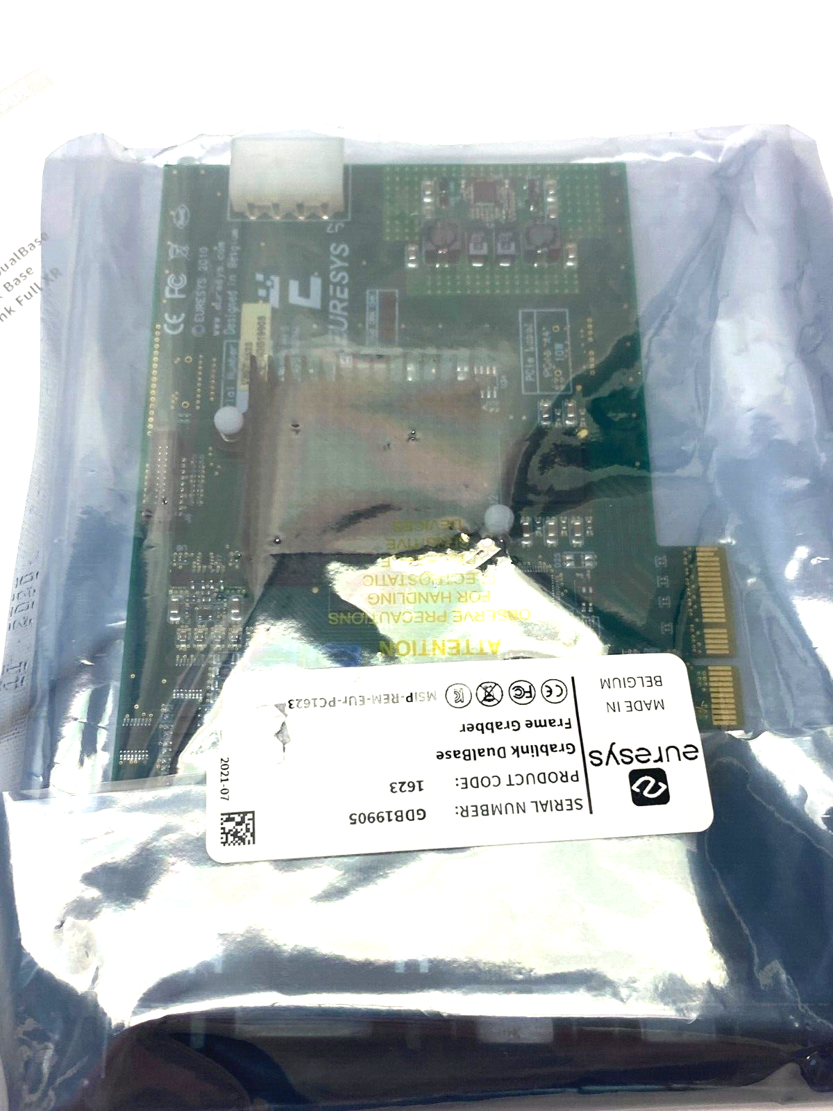 Euresys MSIP-REM-EUr-PC1623 Grablink Dualbase Frame Grabber PCI Card - Maverick Industrial Sales