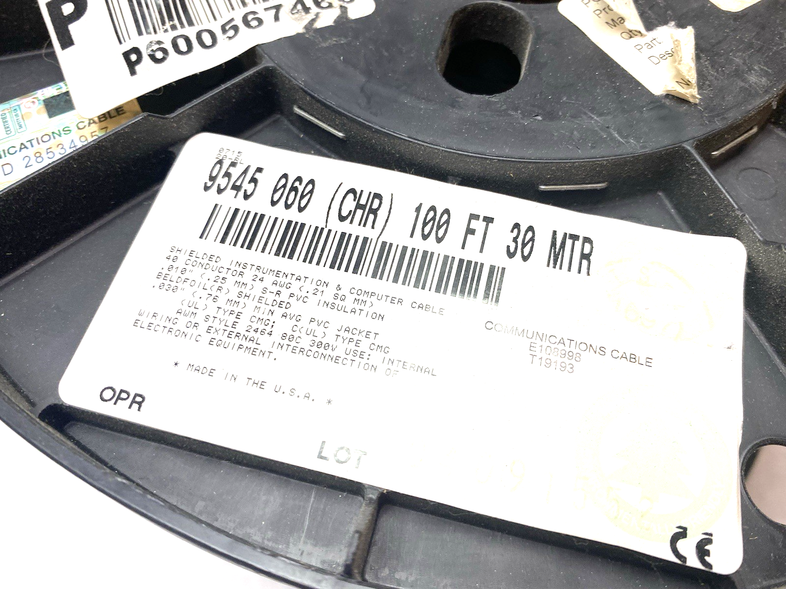 9545 | Belden 24 AWG Shielded PVC RS-232 Computer Cable 40-Conductor LOT OF 25ft - New Other - Maverick Industrial Sales