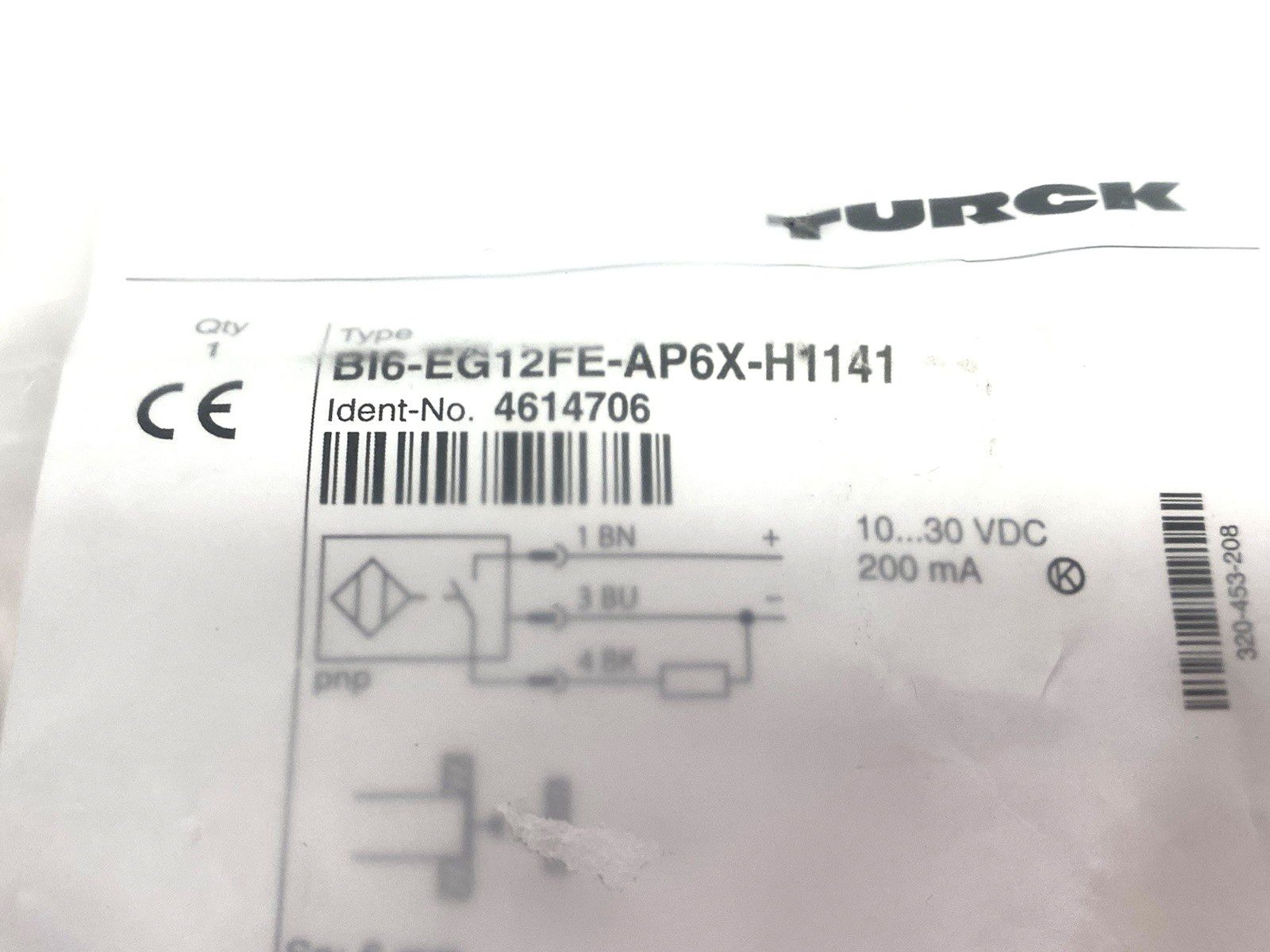 BI6-EG12FE-AP6X-H1141 | Turck Inductive Sensor, Stainless Steel Front, 4614706 - New - Maverick Industrial Sales