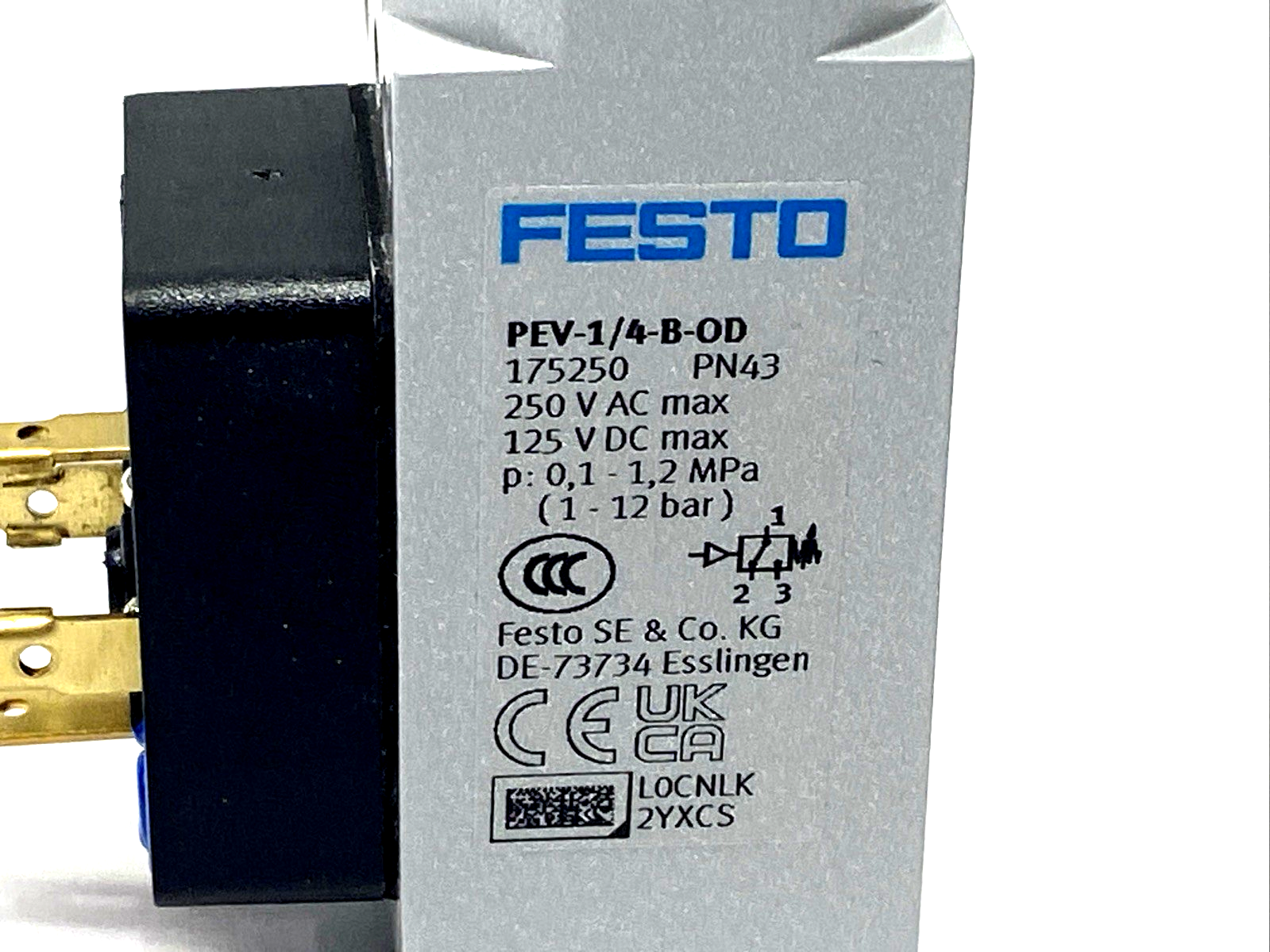 Festo PEV-1/4-B-OD Pressure Switch 175250 - Maverick Industrial Sales