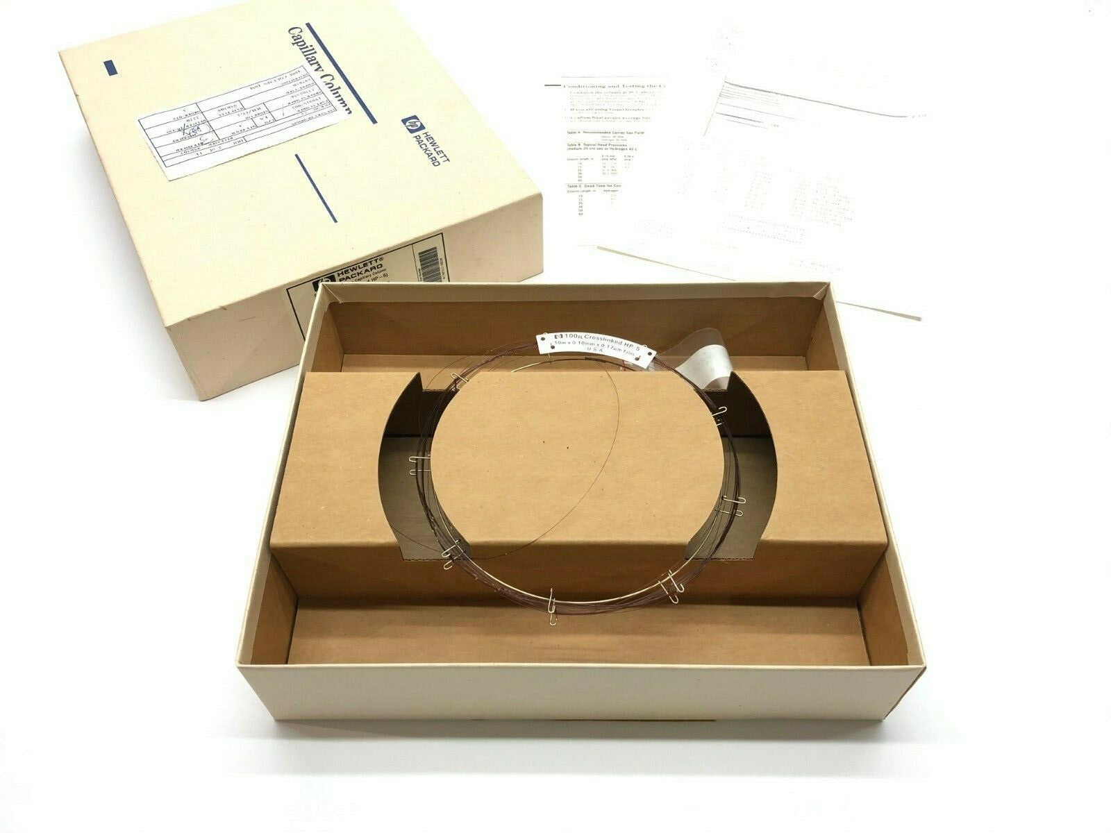 19091S-002 | Hewlett Packard HP Special Performance Capillary Column, 100U, HP-5 - New – Open box - Maverick Industrial Sales