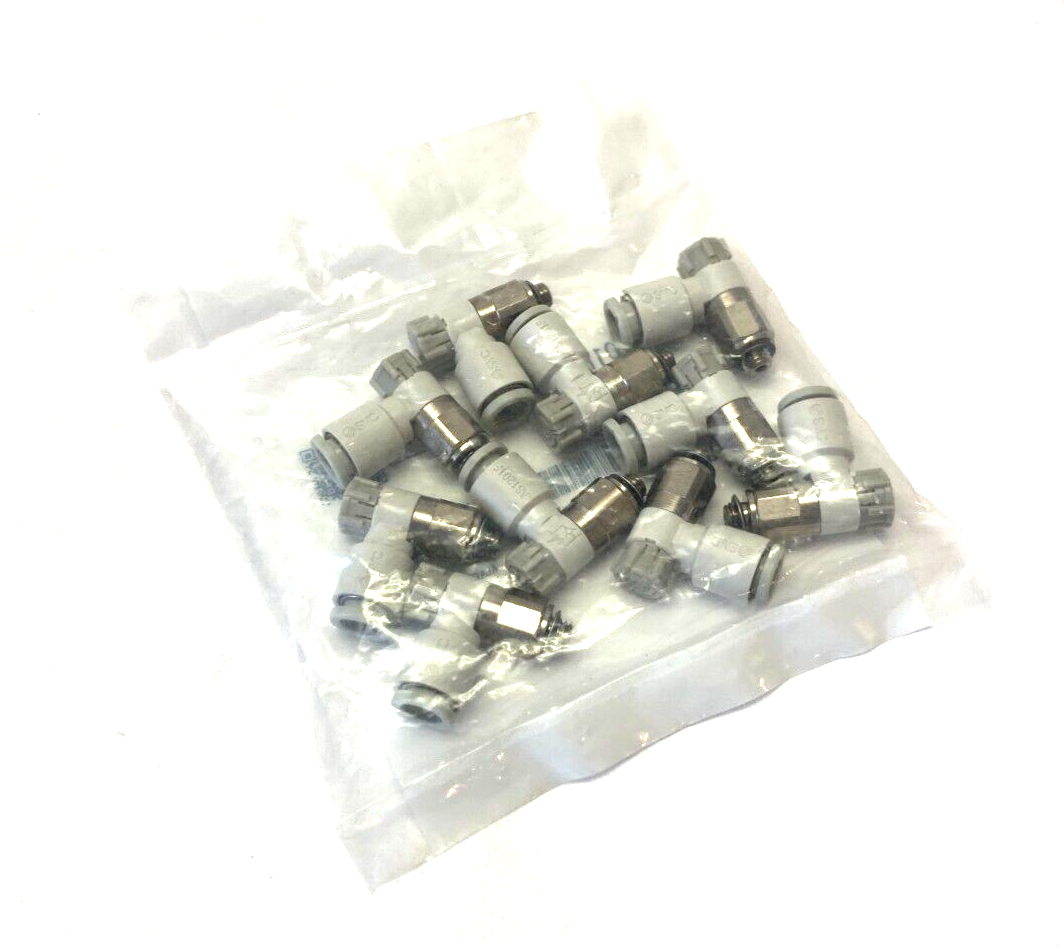 SMC AS1201F-M5-06A One-Touch Flow Control Valve Fitting 6mm OD Tube PKG OF 10 - Maverick Industrial Sales