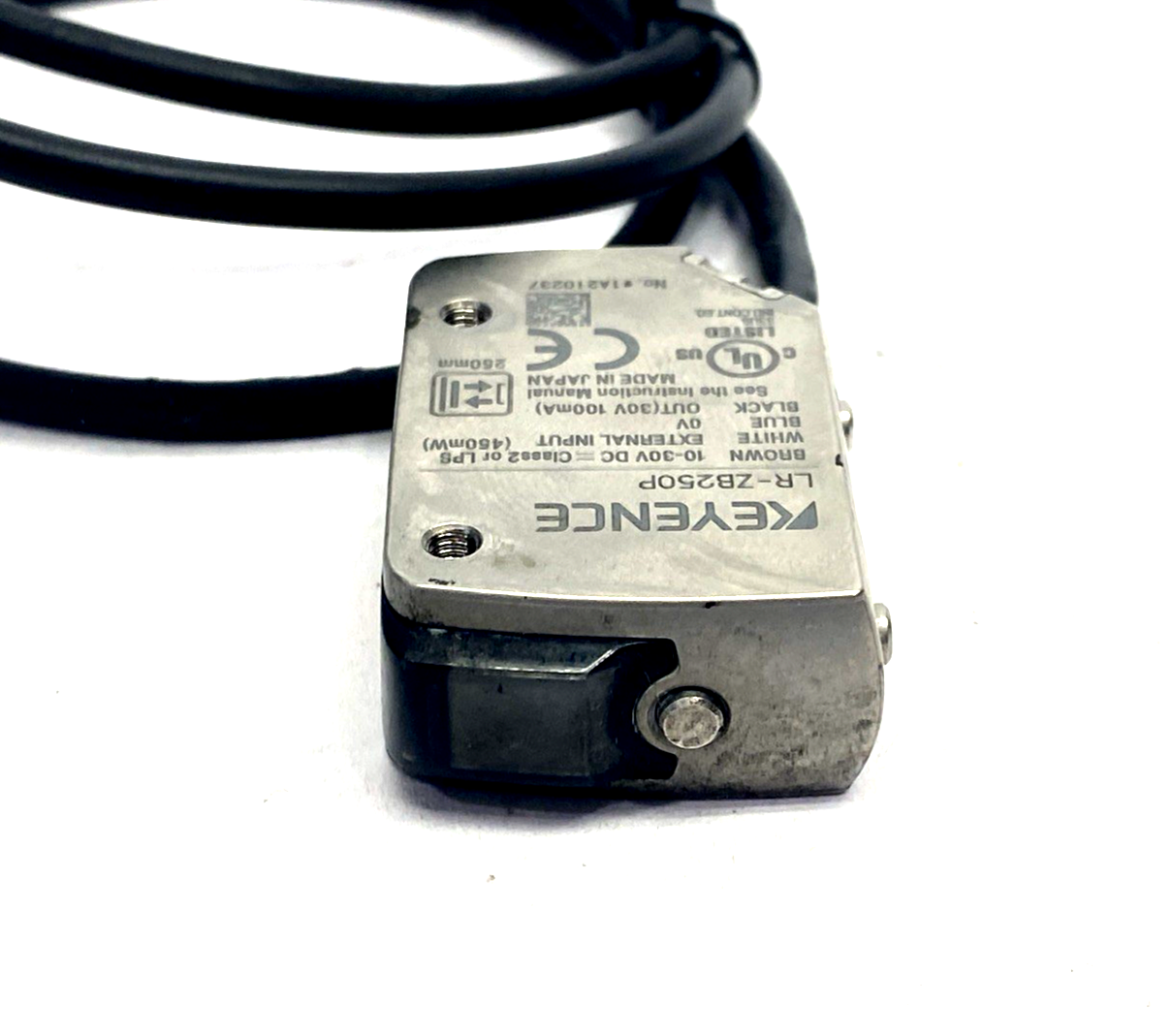 Keyence LR-ZB250P Laser Sensor CUT CABLE - Maverick Industrial Sales