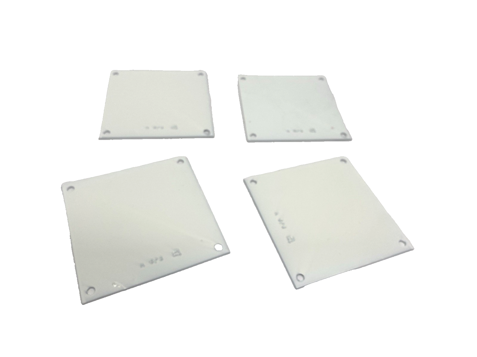 Hoffman A6P6 Interior Enclosure Panel, Fits 6"x6" Junction Box, White, LOT OF 4 - Maverick Industrial Sales