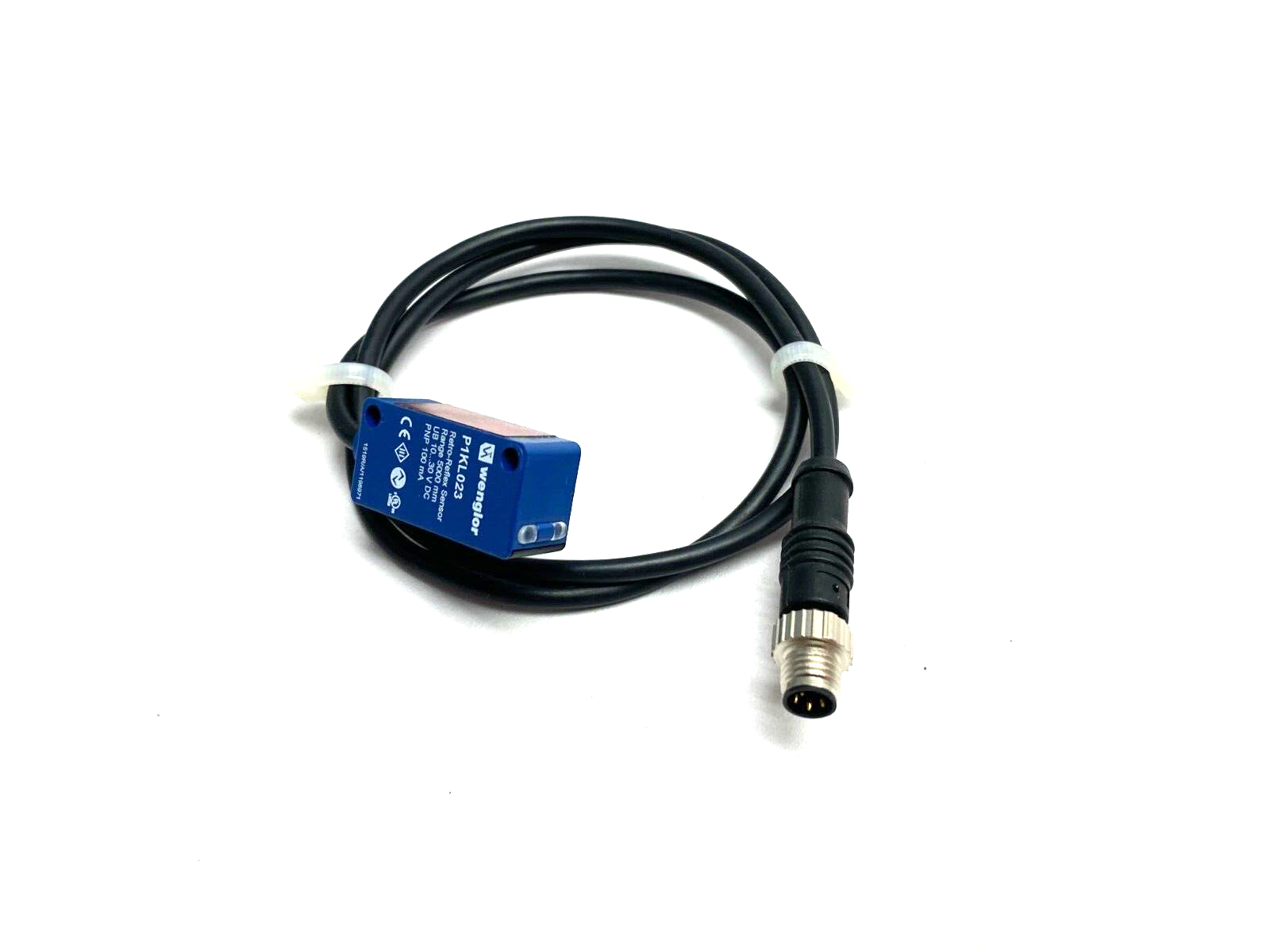Wenglor P1KL023 Retro-Reflex Sensor 5000mm 4-Pin PNP 100mA - Maverick Industrial Sales