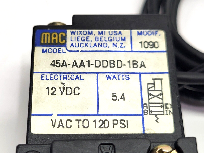 MAC Valves 45A-AA1-DDBD-1BA Solenoid Valve - Maverick Industrial Sales