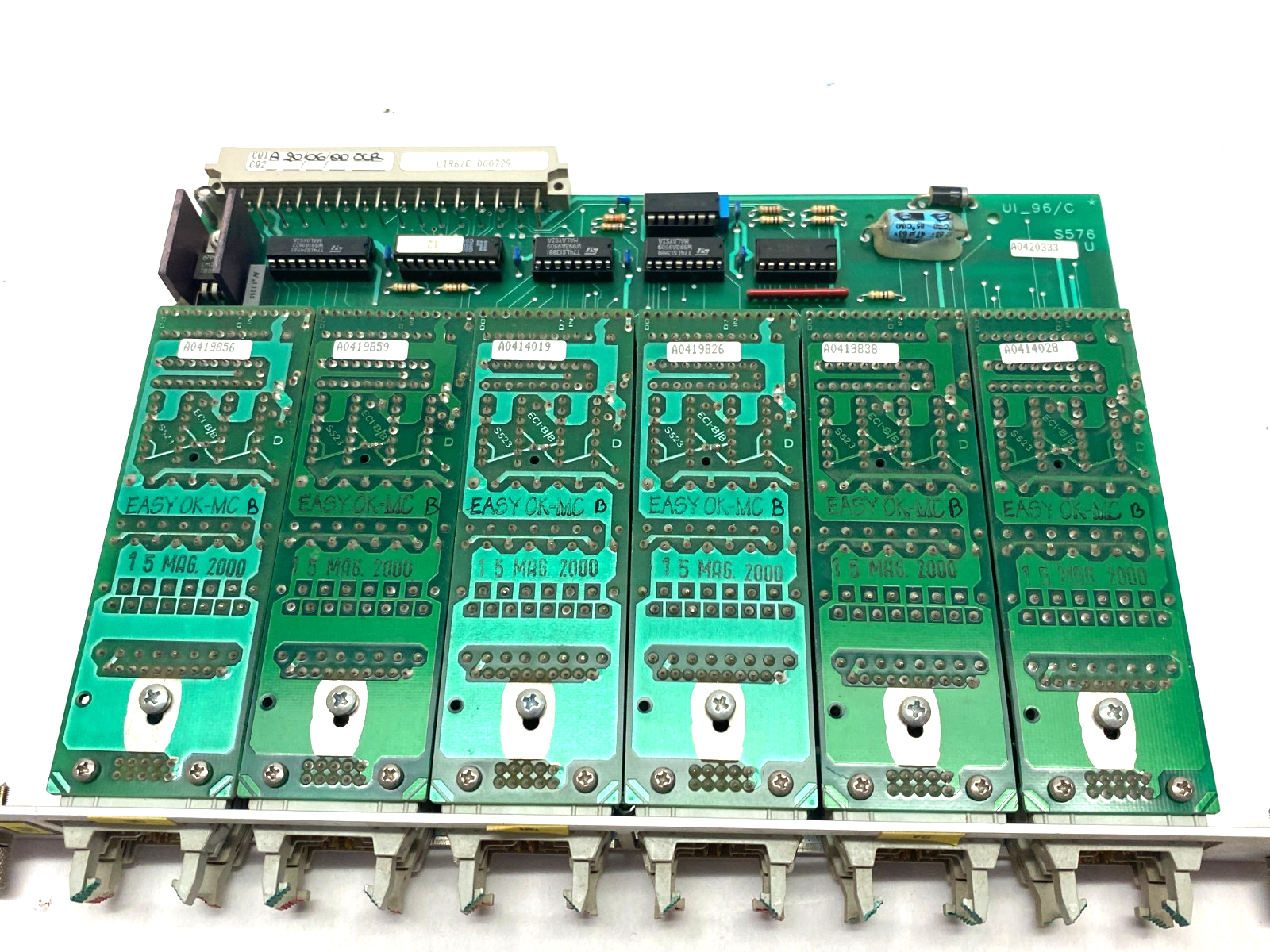 UI96/C, S576 D | CNI Industrial UI96/C 6-Slot 12-Port Input/Output Chassis Card S576 D - Used - Maverick Industrial Sales