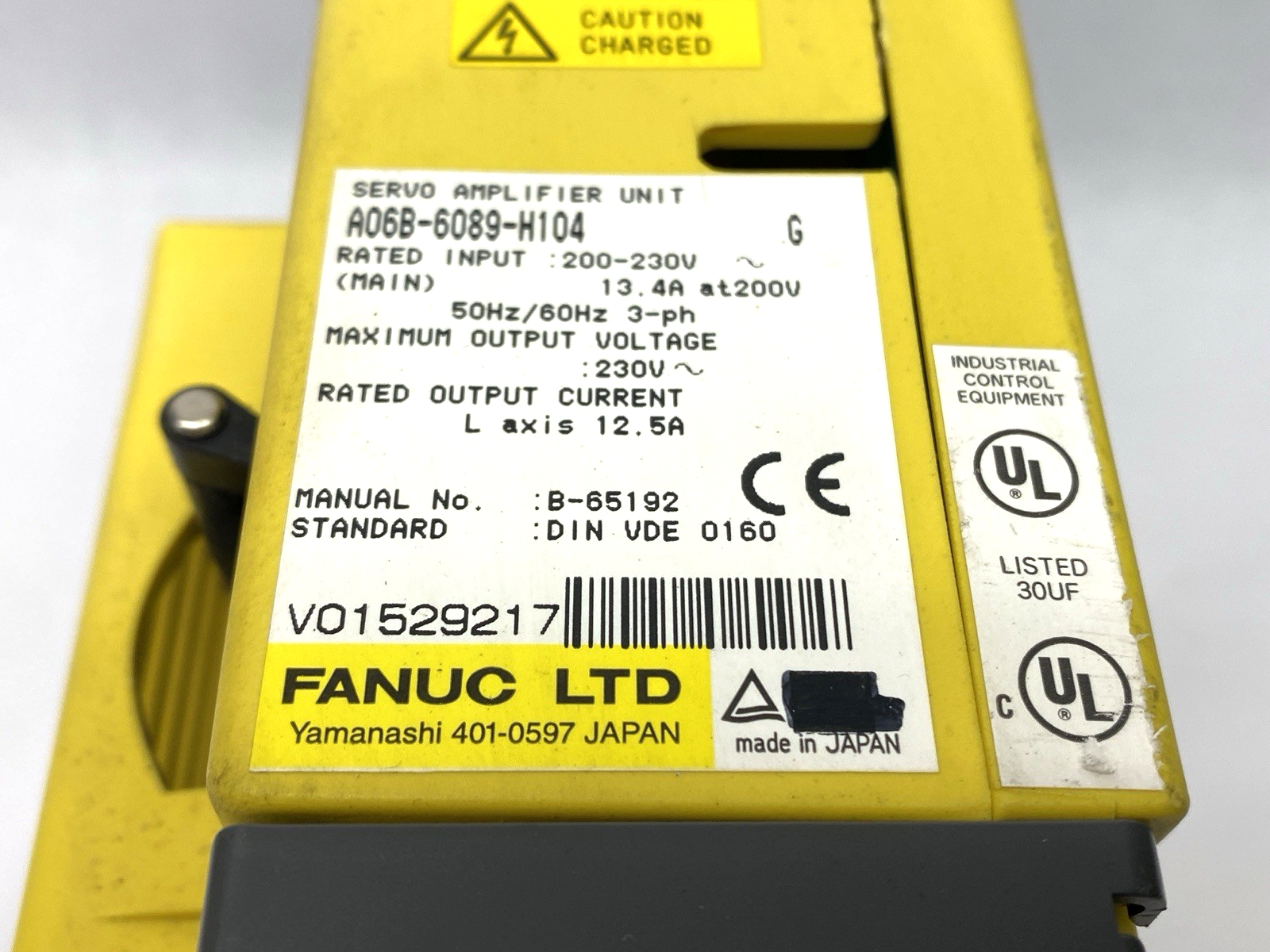 Fanuc A06B-6089-H104 G AC Servo Amplifier Unit 3PH 230VAC 12.5A - Maverick Industrial Sales