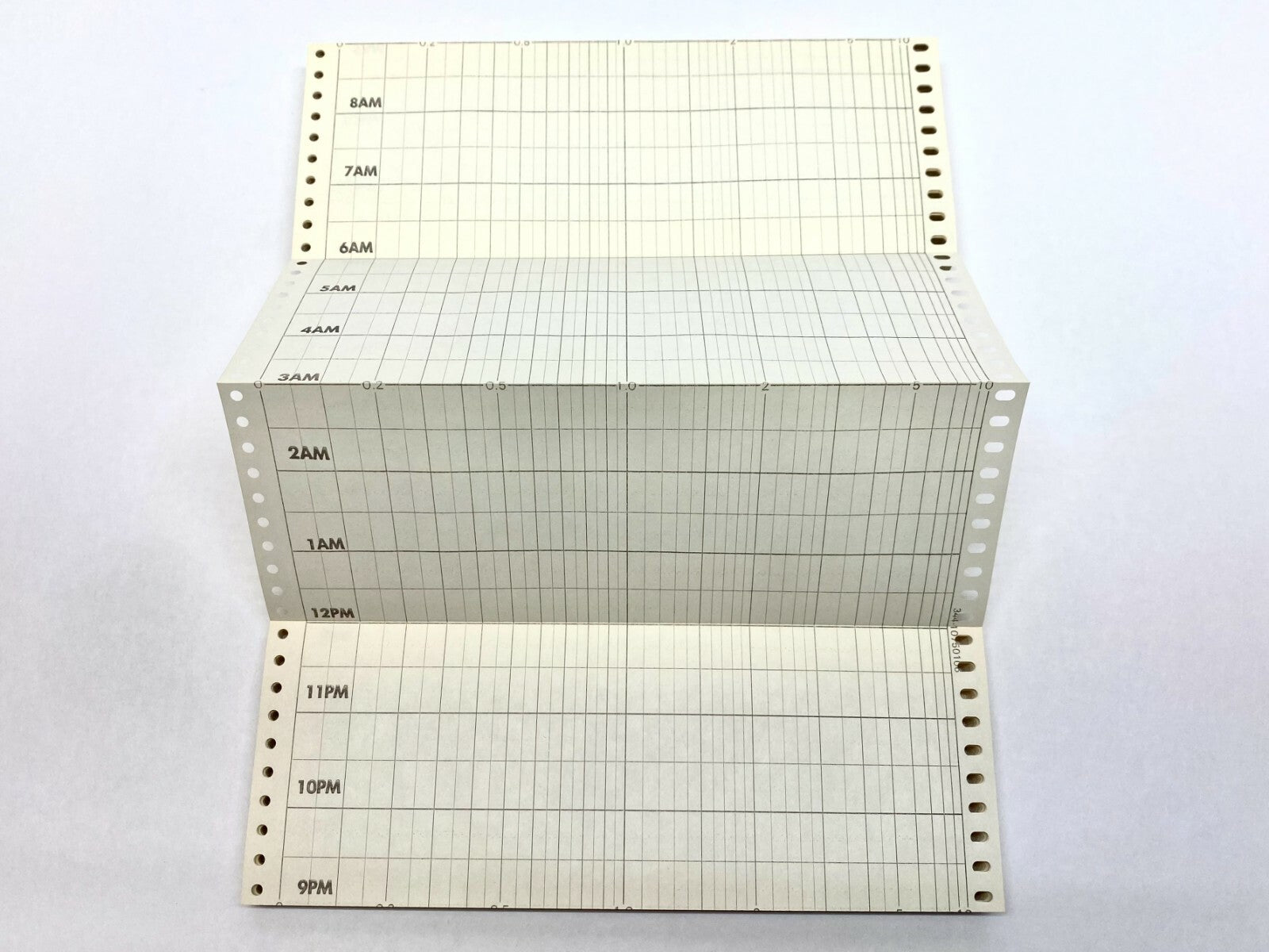 Graphic Controls 344-10750106 Fanfolded Recording Charts PKG OF 2 - New - Maverick Industrial Sales