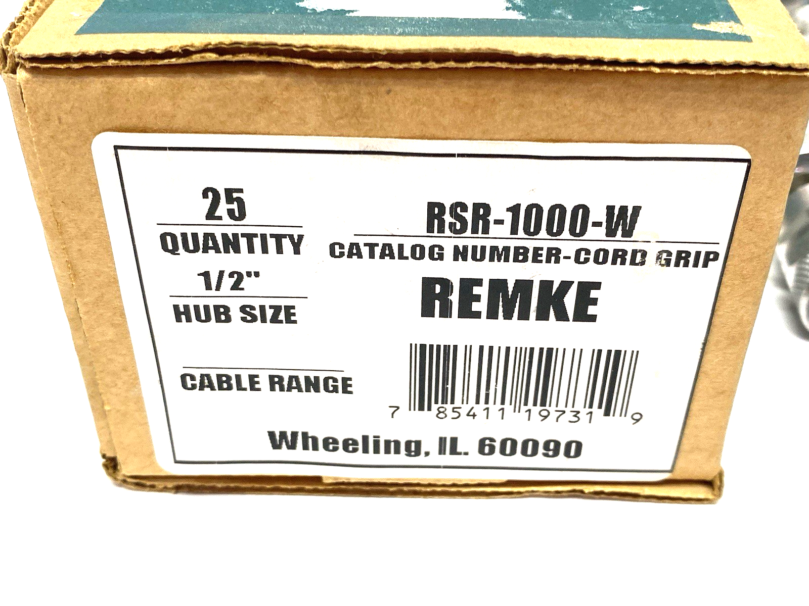 Remke RSR-1000-W Tuff-Seal Cord Grip Connector 1/2" NPT Aluminum BOX OF 25 - Maverick Industrial Sales