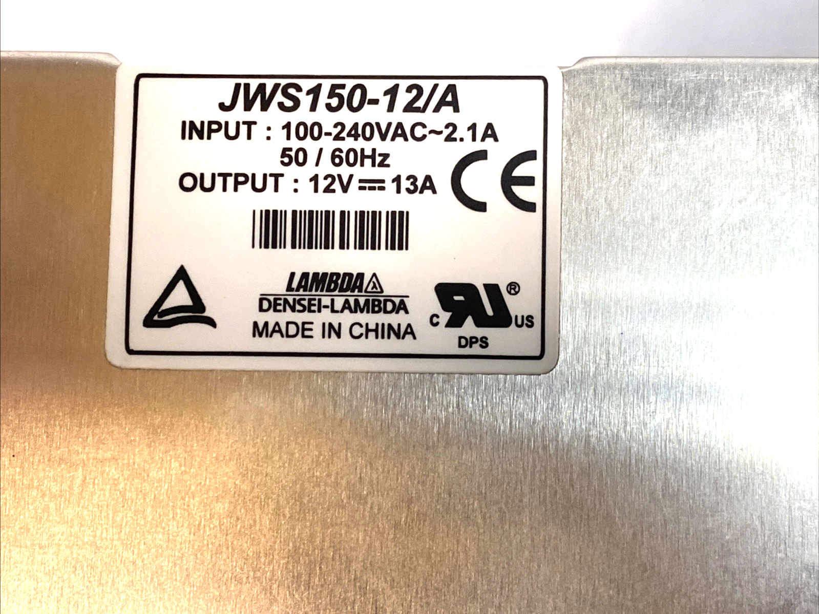 Lambda JWS150-12/A Power Supply 12V, 13A, 156W Enclosed - Maverick Industrial Sales