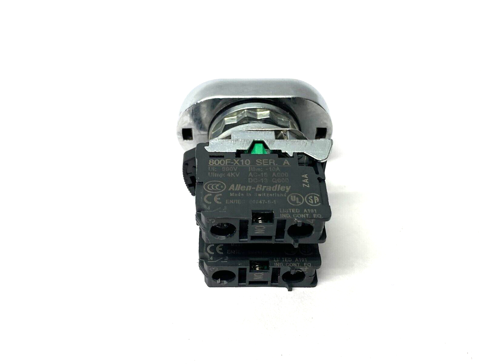 Allen Bradley 800FM-U2F1F1 Multi Operator 2-Position Push Button White, Up/Down - Maverick Industrial Sales