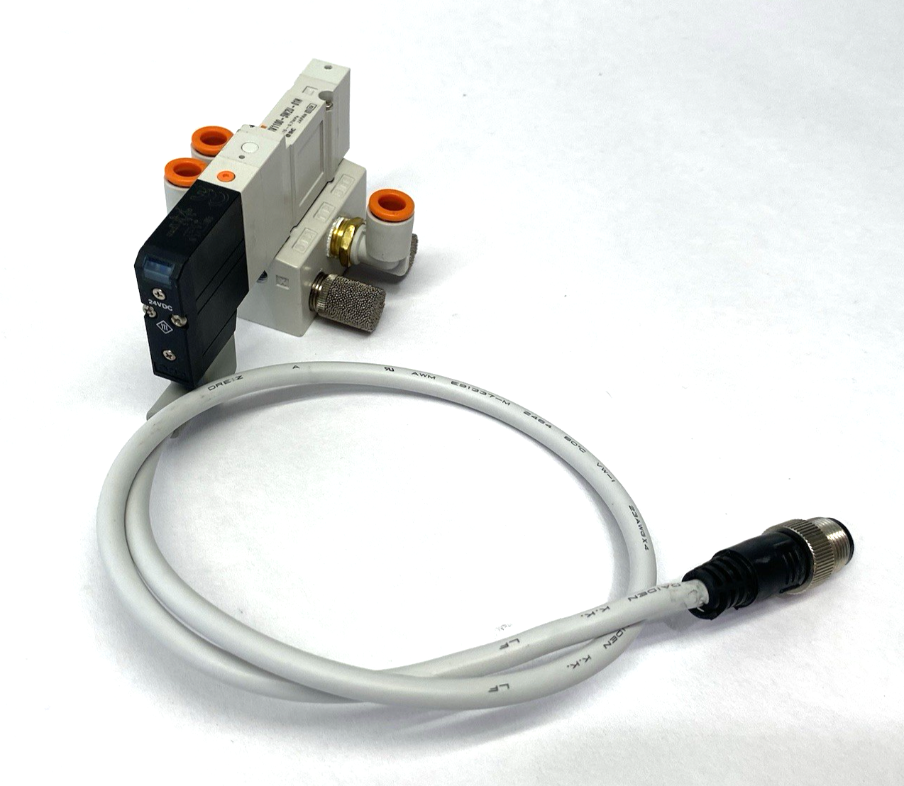 SV1100-5W2U-01N | SMC 5-Port 2-Position Single Solenoid Valve, 1/8" NPT - Used - Maverick Industrial Sales