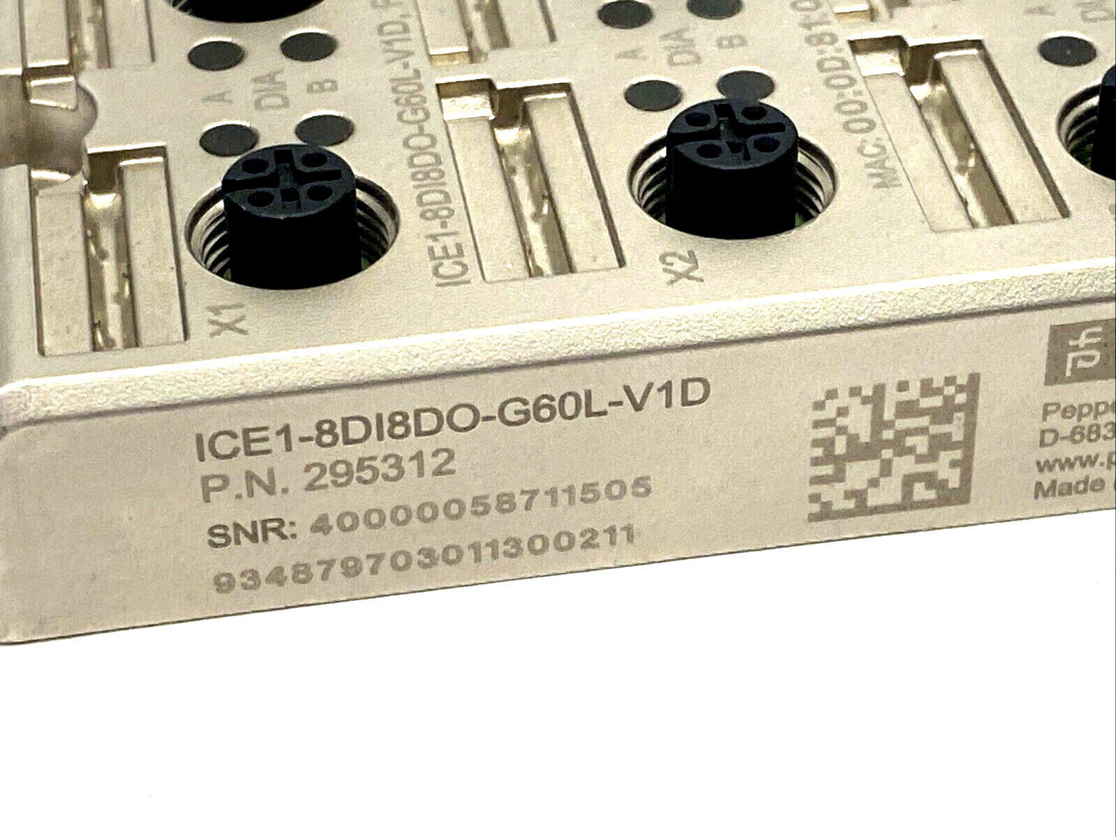 Pepperl+Fuchs ICE1-8DI8DO-G60L-V1D EtherNet/IP Profinet Fieldbus Module 295312 - Maverick Industrial Sales