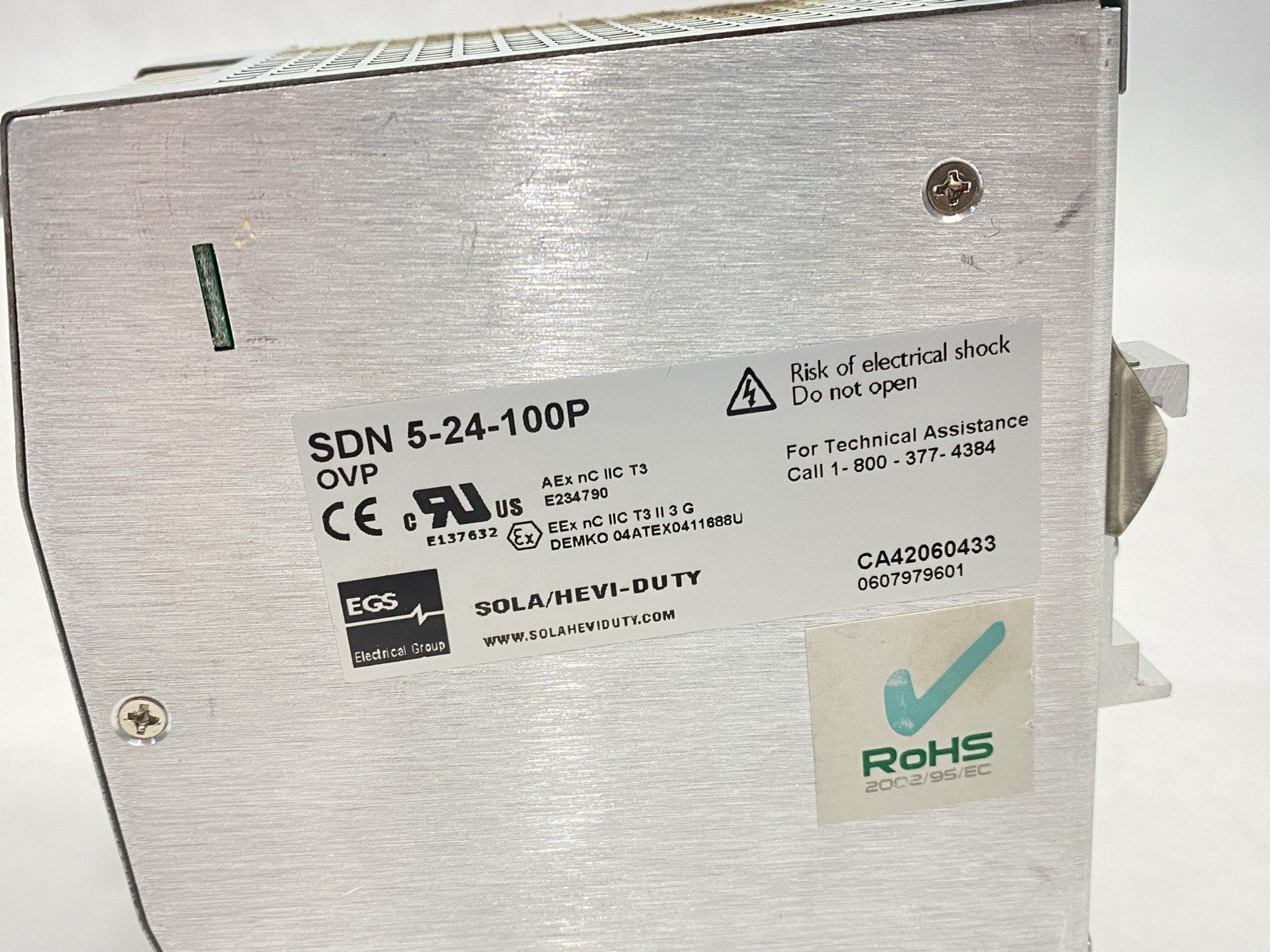 SDN5-24-100P | SolaHD Power Supply 5A 24VDC - Used - Maverick Industrial Sales