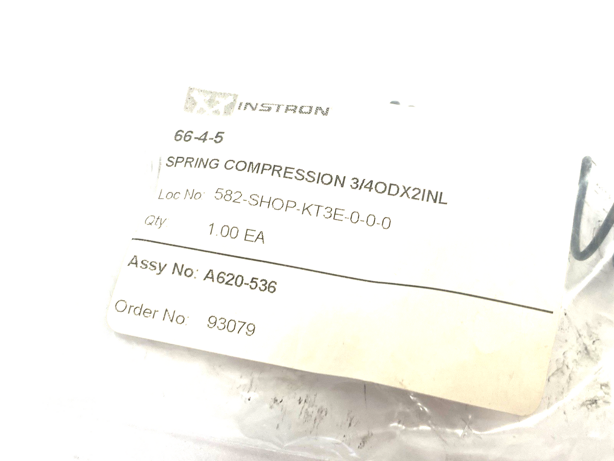 Instron 66-4-5 Compression Spring 3/4" OD x 2" L - Maverick Industrial Sales
