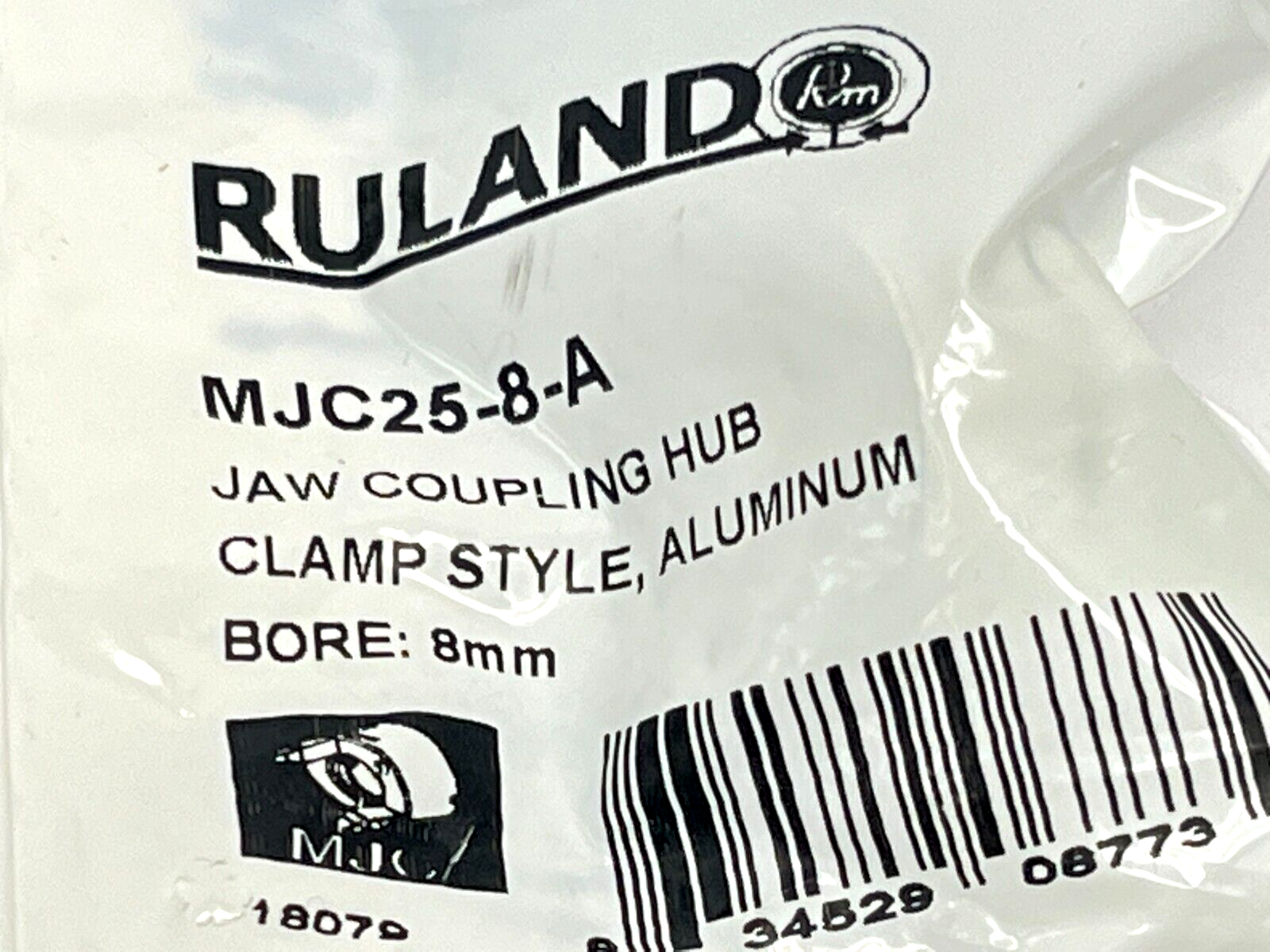 Ruland MJC25-8-A Jaw Coupling Hub Clamp Style Aluminum 8mm Bore - Maverick Industrial Sales