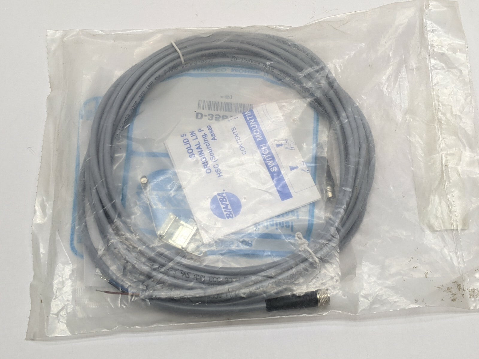 Bimba HSCQCX-04 Solid State Sourcing Switch M8 Male Connector 5m Cable - Maverick Industrial Sales