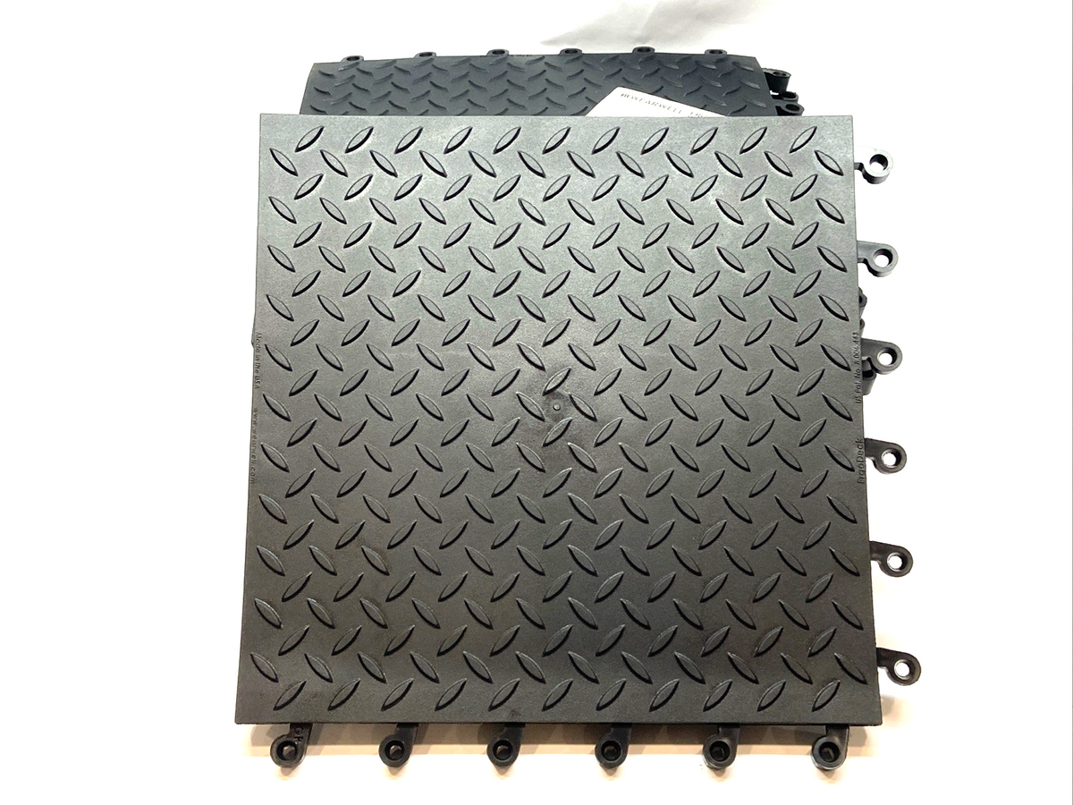 Wearwell 599.78x18x18BK-CS10 ErgoDeck Max Diamond Plate 7/8x18x18 LOT OF 9 - Maverick Industrial Sales