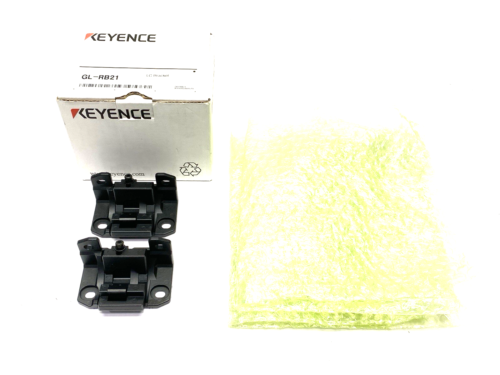 GL-RB21 | Keyence Zero Deadspace Light Curtain Mounting Bracket Set of 2 - New - Maverick Industrial Sales