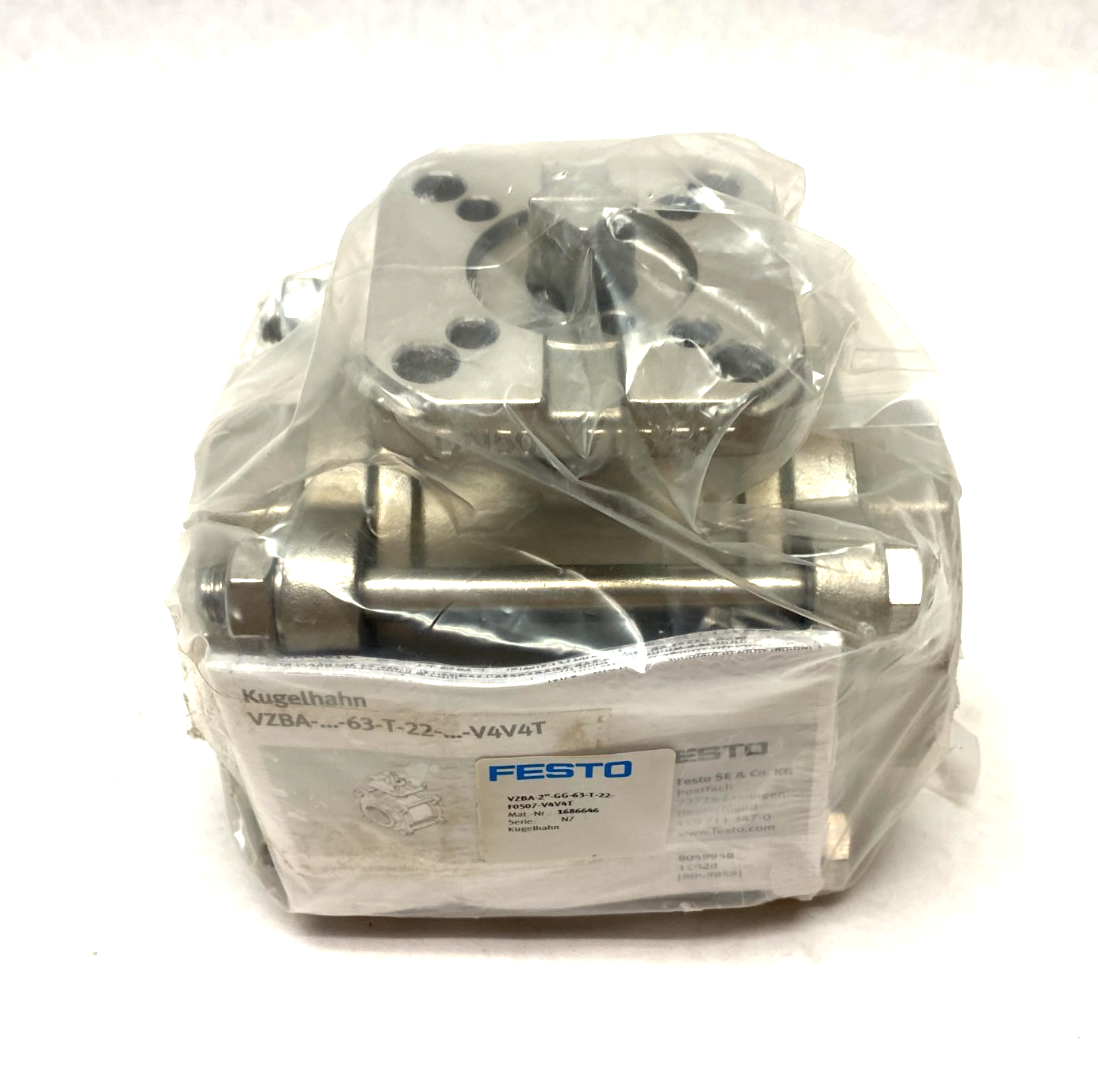 Festo VZBA-2"-GG-63-T-22-F0507-V4V4T Ball Valve Actuator 2-Way 1686646 - Maverick Industrial Sales