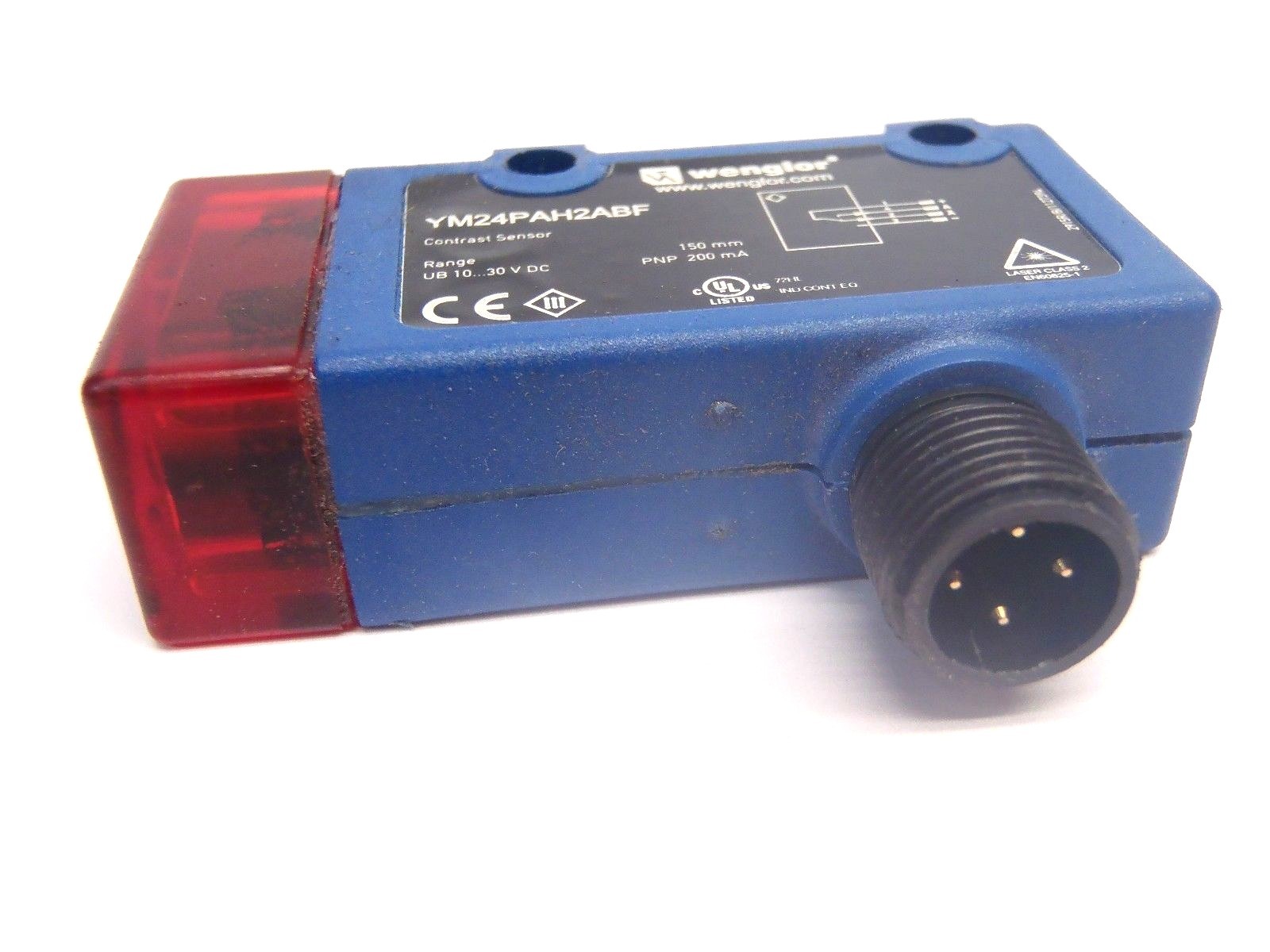 Wenglor YM24PAH2ABF Contrast Sensor 150mm Range 10-30VDC - Maverick Industrial Sales