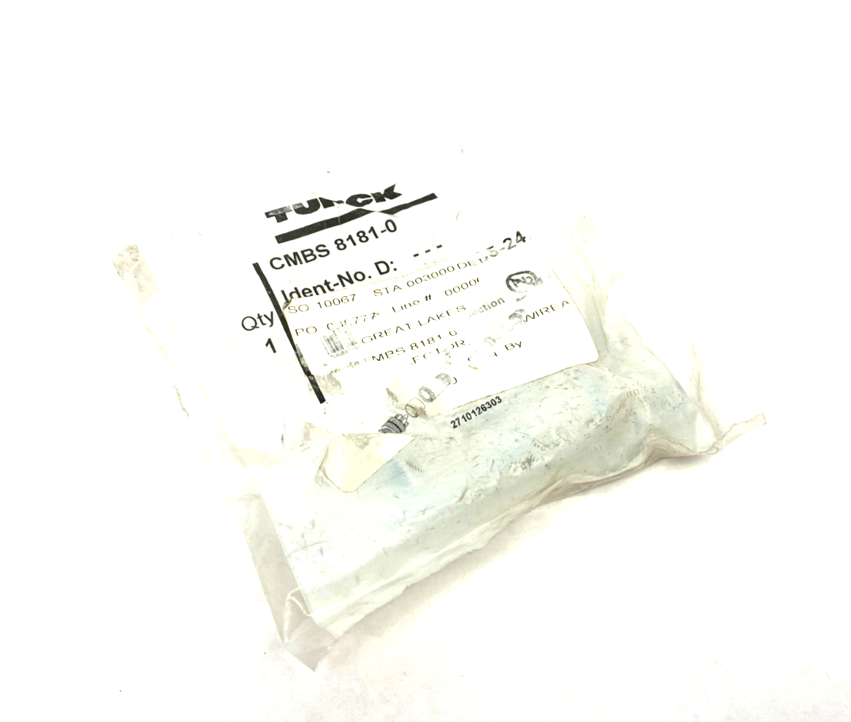 Turck CMBS 8181-0 Eurofast Field Wireable Connector 8-Pin Male M12 U0885-24 - Maverick Industrial Sales